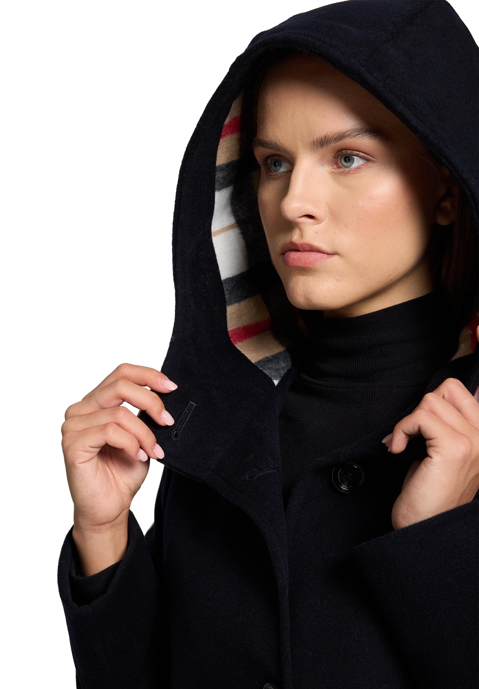 Gil Bret Wolljacke mit Kapuze mit Kapuze