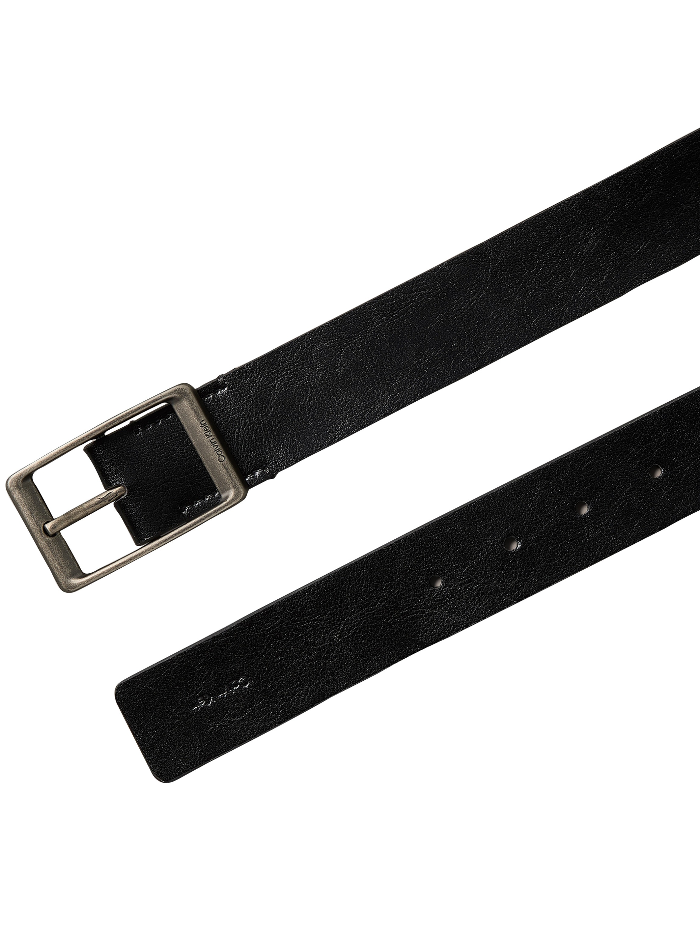 Calvin Klein Ledergürtel »CASUAL ROUND BUCKLE TUMBLED 35MM« Regular fit und größenverstellbar