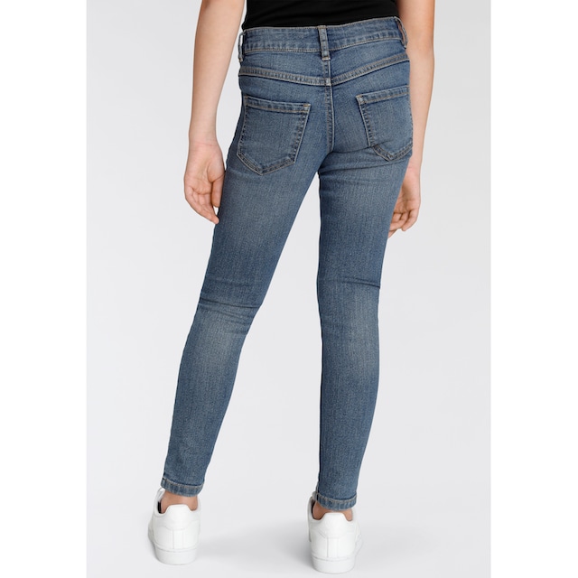 Stretch-Jeans, Skinny in mit Super Bench. ♕ dezenten Abriebeffekten bei