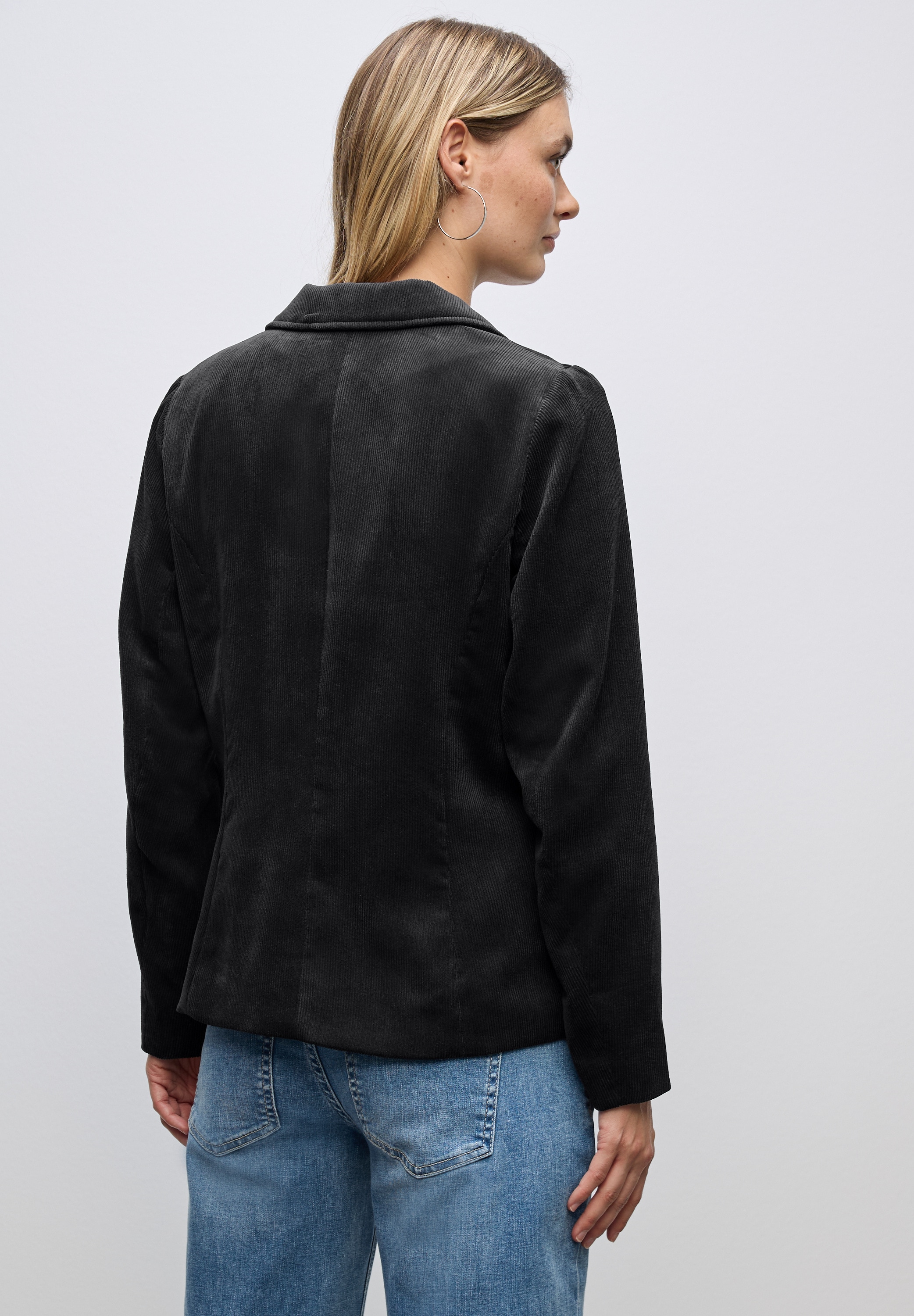 STREET ONE Kurzblazer, mit Reverskragen und aus Cord