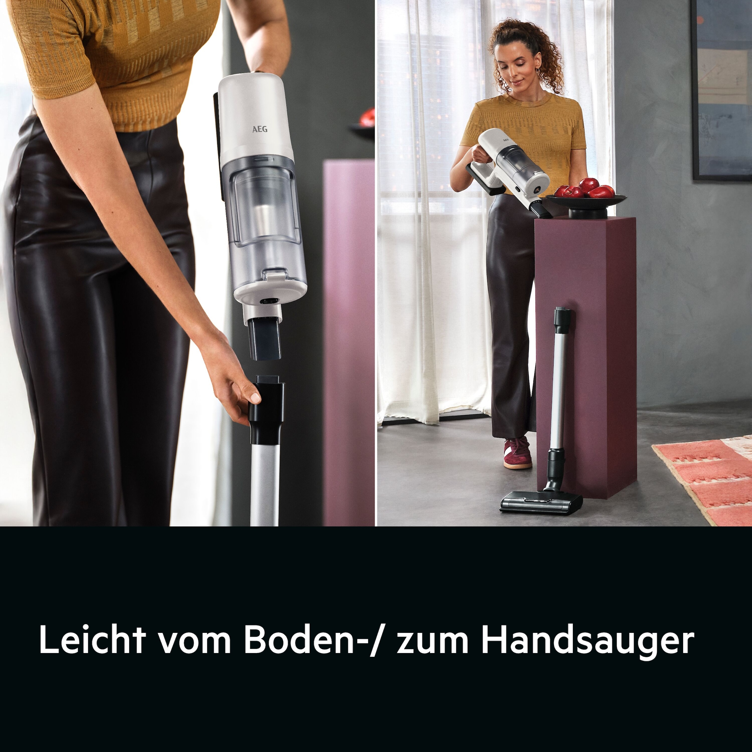 AEG Akku-Hand-und Stielstaubsauger »6000 AKKU-STAUBSAUGER (AP61HB21SH)«, sehr leicht 2,5 kg, 53 % Recyclingmaterial, bis zu 50 Min. Laufzeit