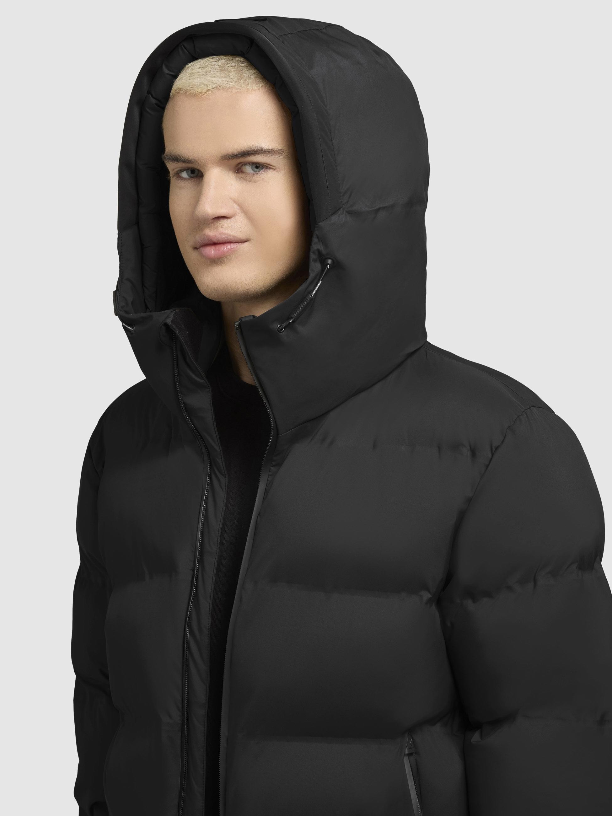 khujo Steppjacke »Steppjacke Silas2-YM«, mit Kapuze, Warme Herren Winterjacke mit großer Kapuze