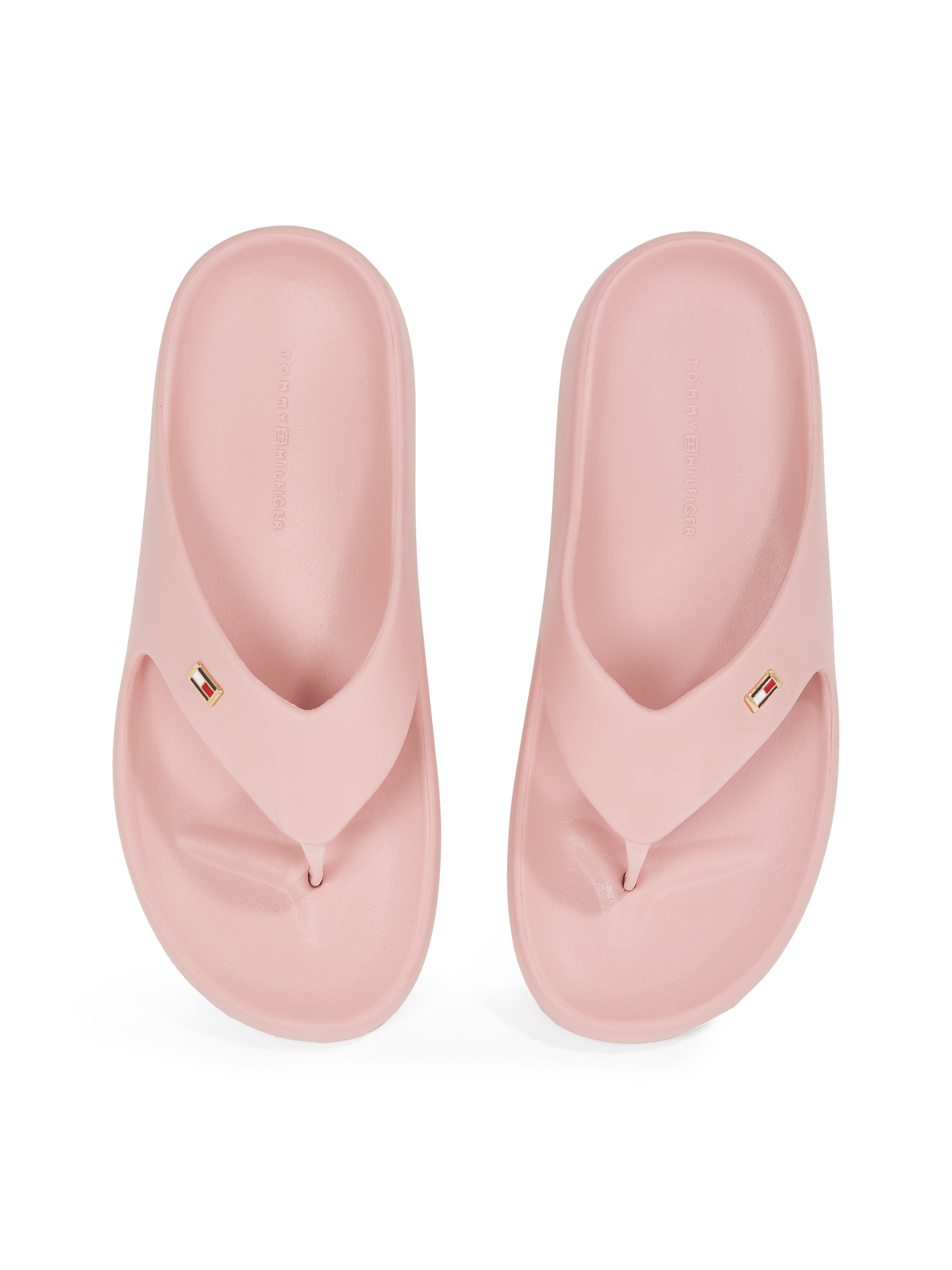 Tommy Hilfiger Zehentrenner »TH COMFORT BEACH SANDAL«, Dianette, Sommerschuh, Bequemschuh mit kleiner Logostickerei