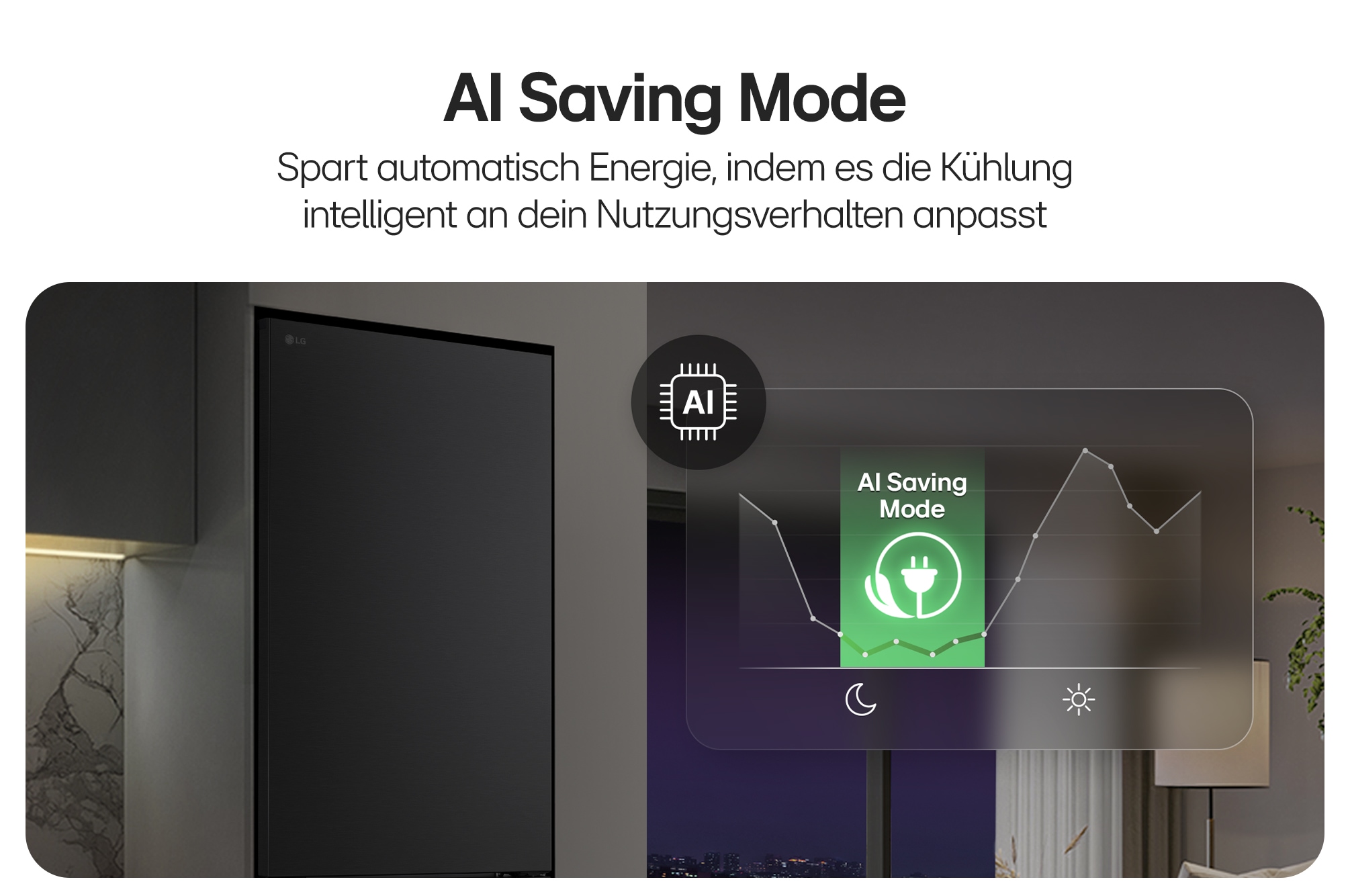 LG Kühl-/Gefrierkombination Serie 5 »GBBS525CEV« 203 cm hoch 59,7 cm breit Total No Frost, ThinQ mit AI Fresh & Saving Mode