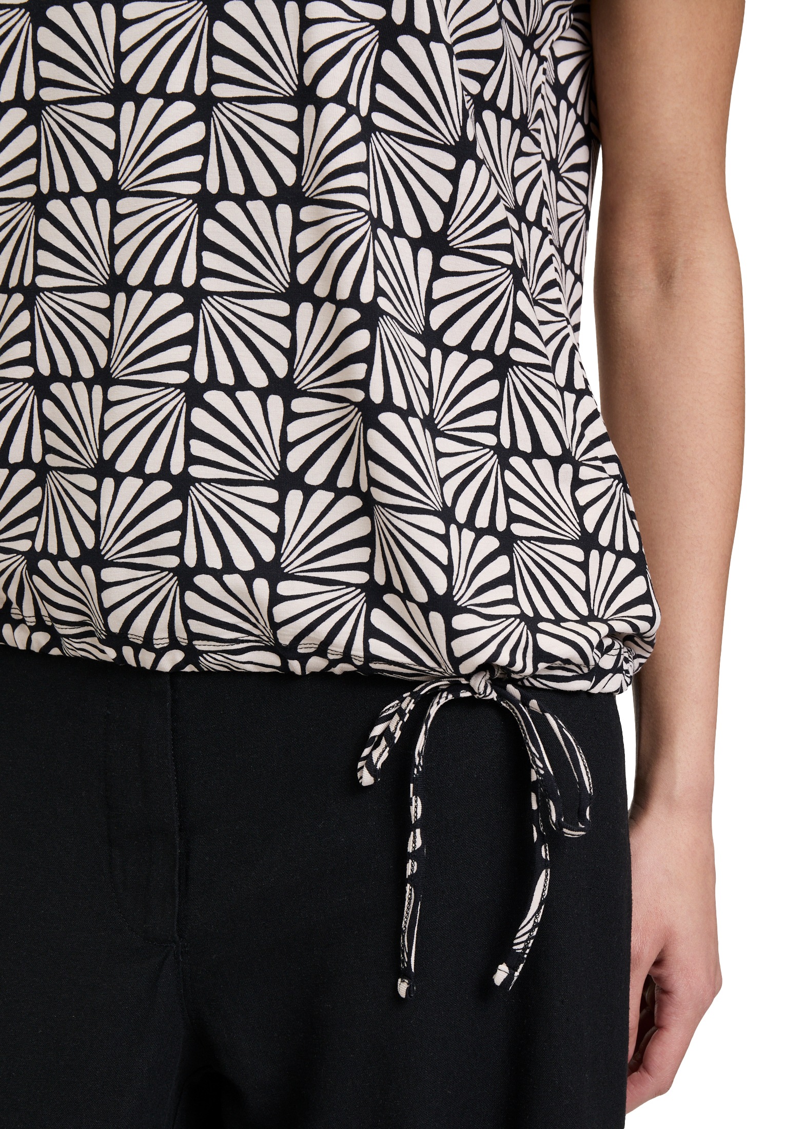 Betty Barclay Kurzarmshirt »Printshirt mit Tunnelzug«