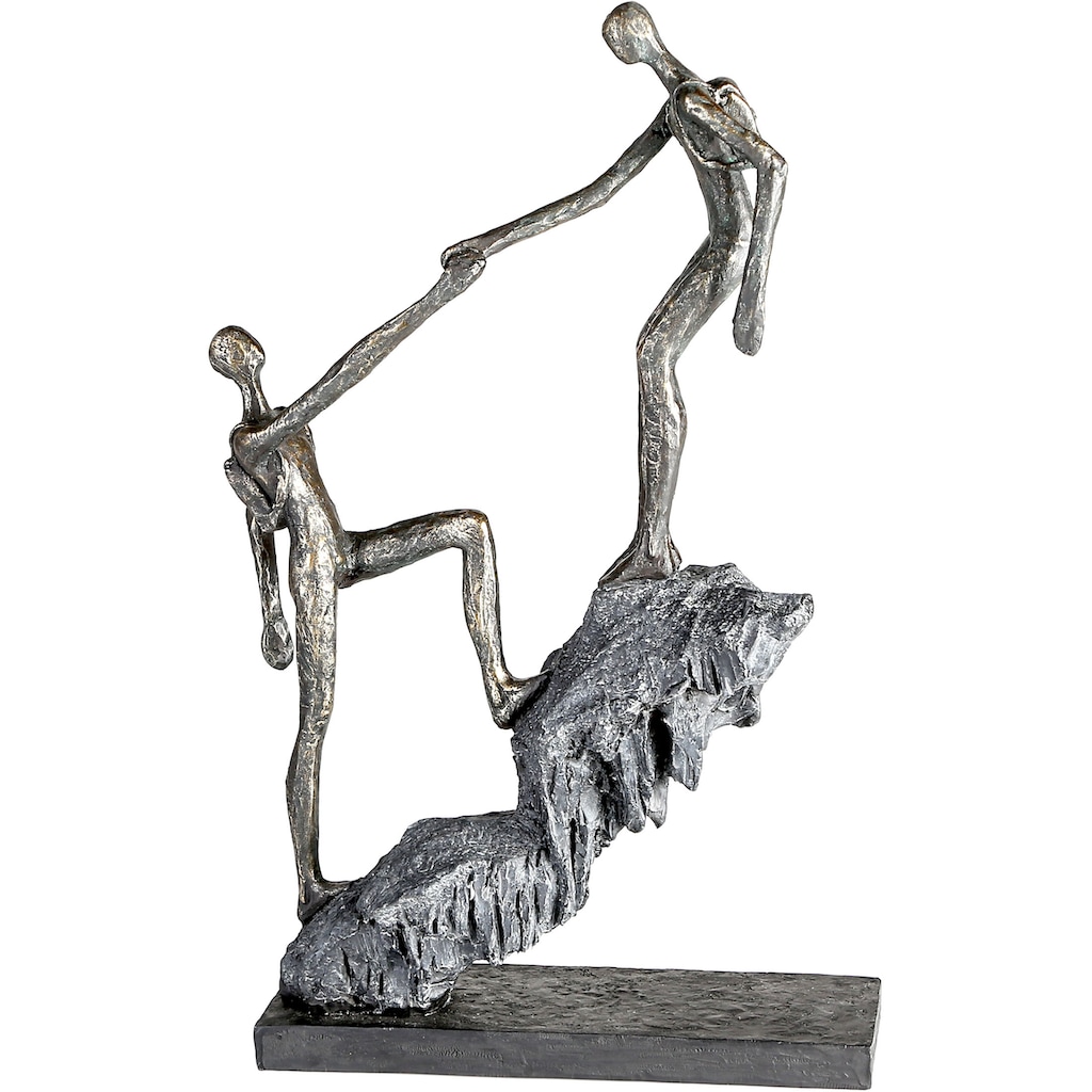 Casablanca by Gilde Dekofigur »Skulptur Ankunft, bronzefarben/grau«