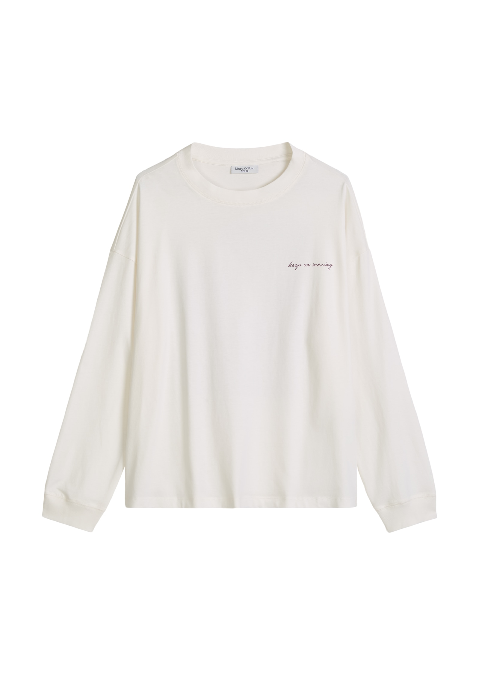 Marc O'Polo DENIM Longsleeve relaxed aus Heavy Jersey, großer Rückenprint