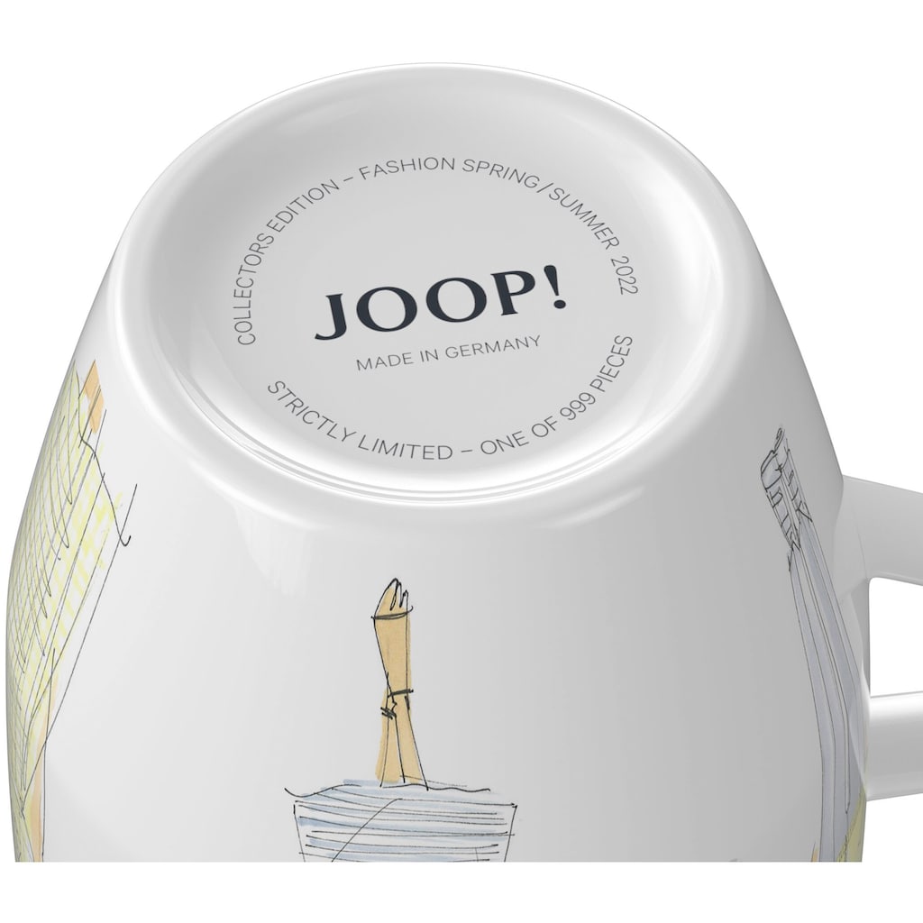 JOOP! Becher »COLLECTOR'S MUG FASHION EDITION SPRING/ SUMMER 2022«, (1 tlg.), mit Originalskizzen aus der JOOP! Women Collection Spring/ Summer 2022