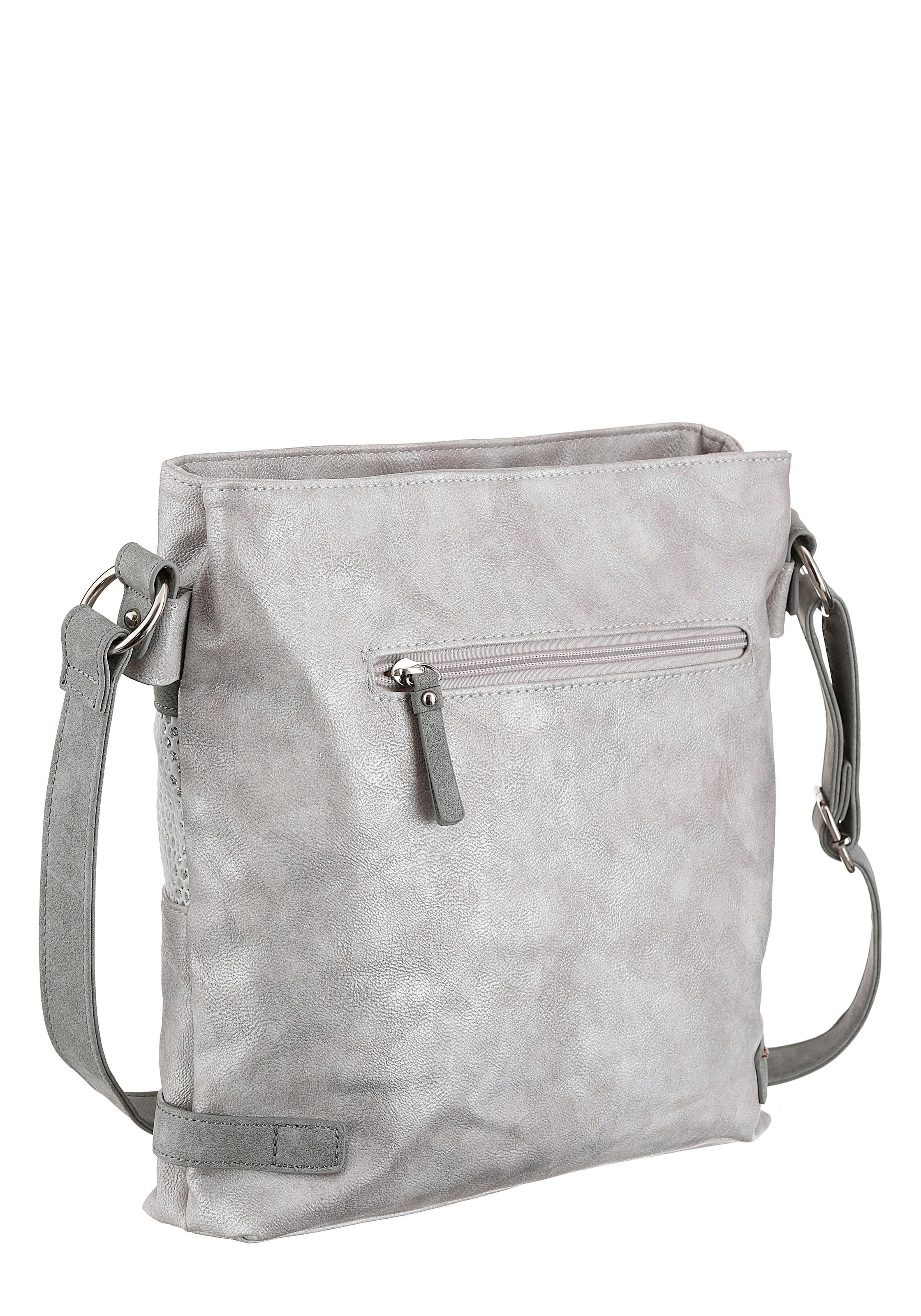 Rieker Umhängetasche , Schultertasche, Damen-Tasche mit praktischem Reißverschluss-Rückfach