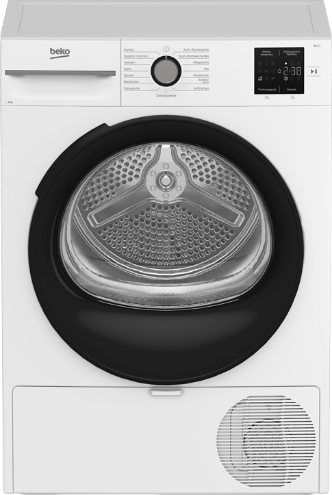 BEKO Wärmepumpentrockner »BM3T38220X« Wärmepumpentechnologie trocknet Wäsche bei niedriger Temperatur.