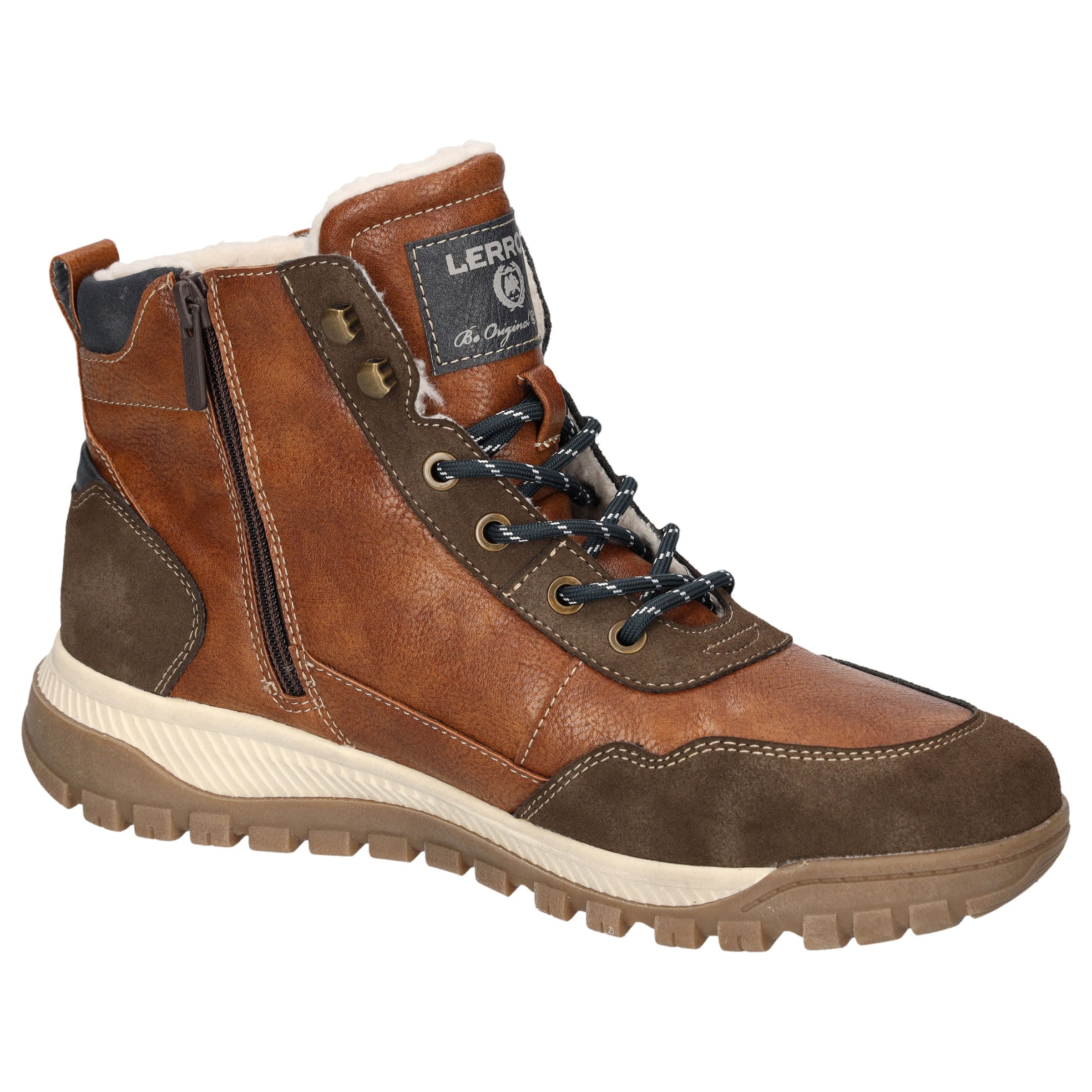 LERROS Winterboots  Schnürboots, Outdoorboots mit Ziereißverschluss außen