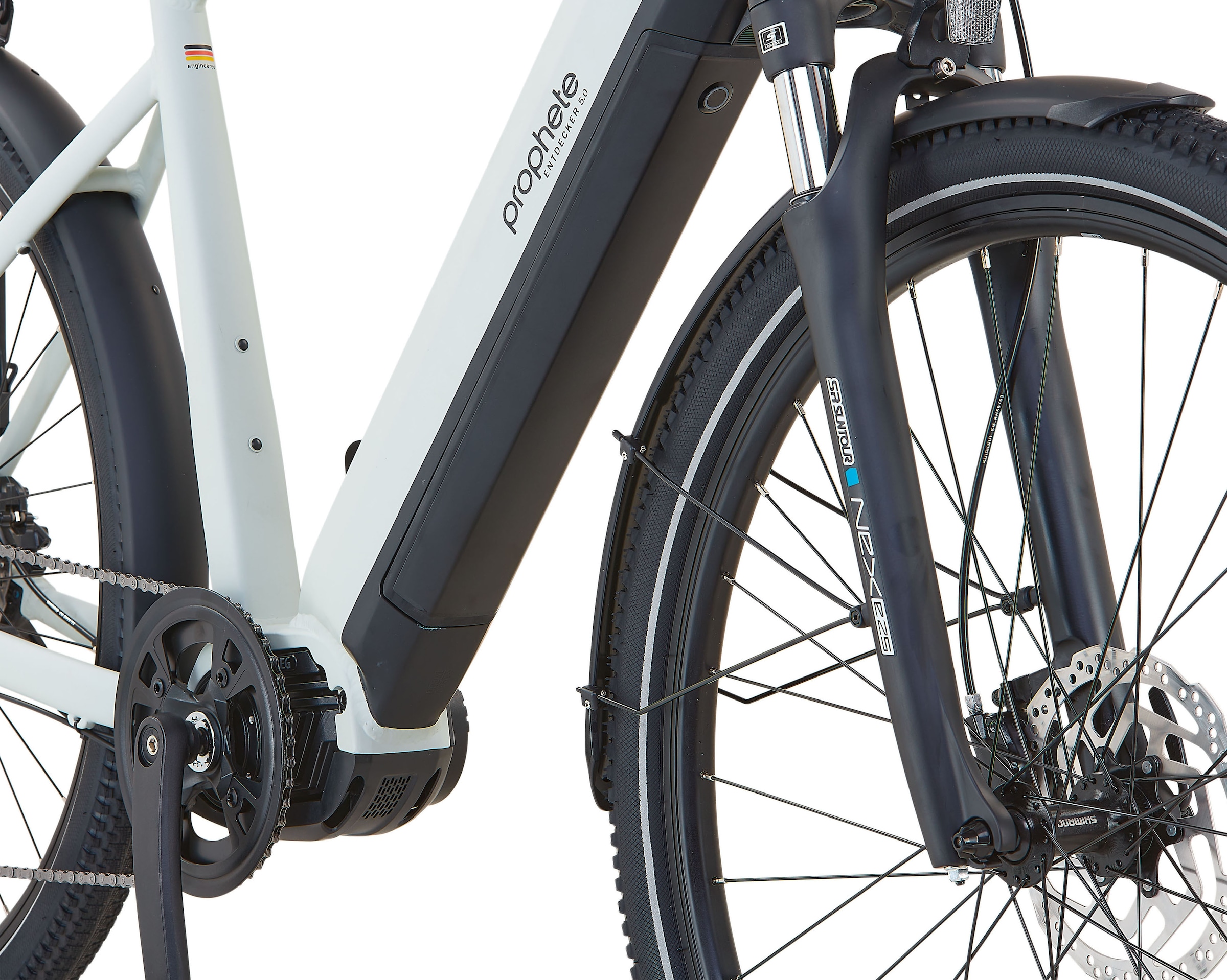 Prophete »Entdecker 5.0« 10 Gang Shimano Deore Schaltwerk Kettenschaltung Mittelmotor 250 W Pedelec, Elektrofahrrad für Damen