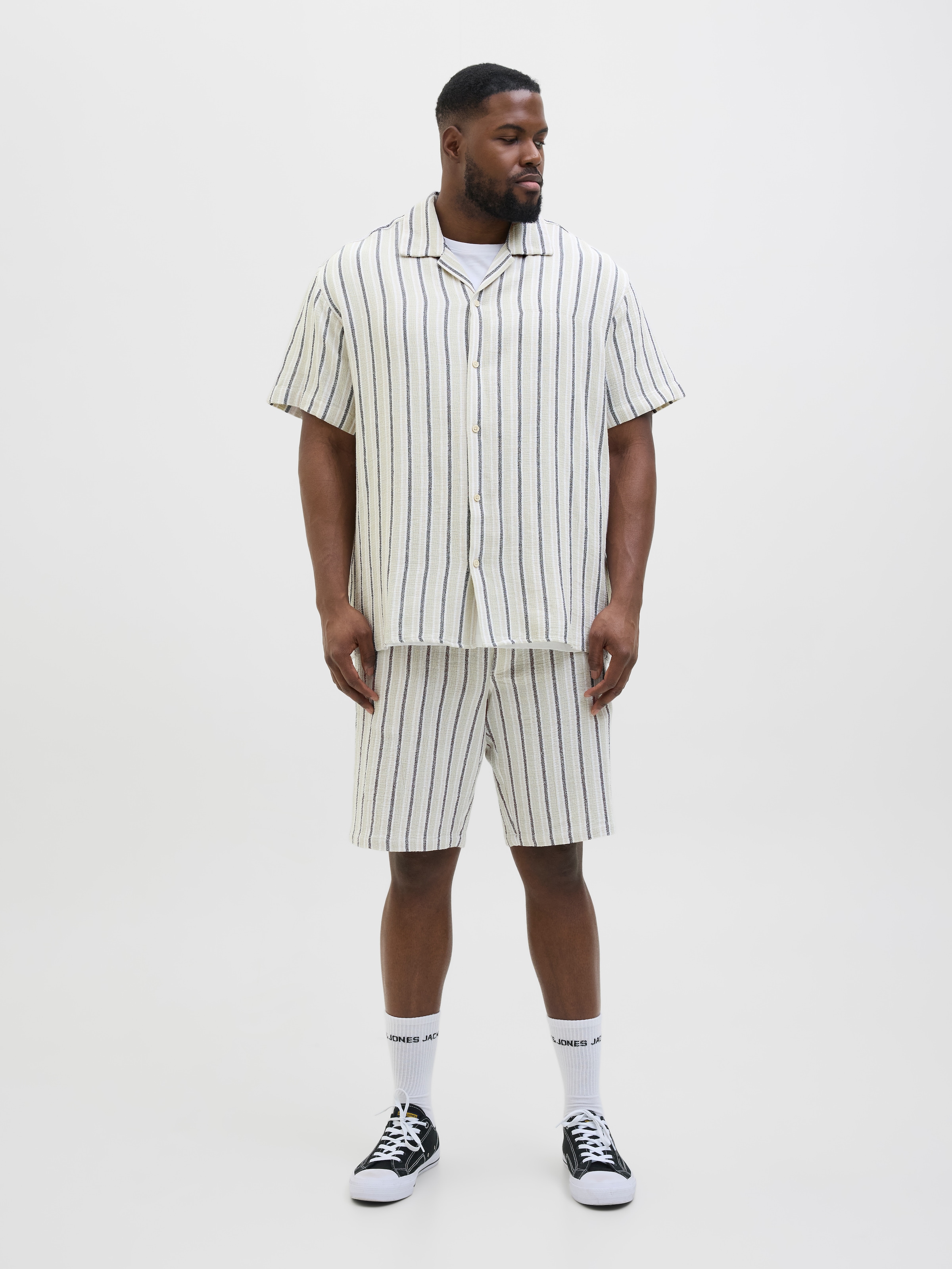 Jack & Jones PlusSize Kurzarmhemd »JORCOBA STRIPE RESORT SHIRT SS SN PLS«