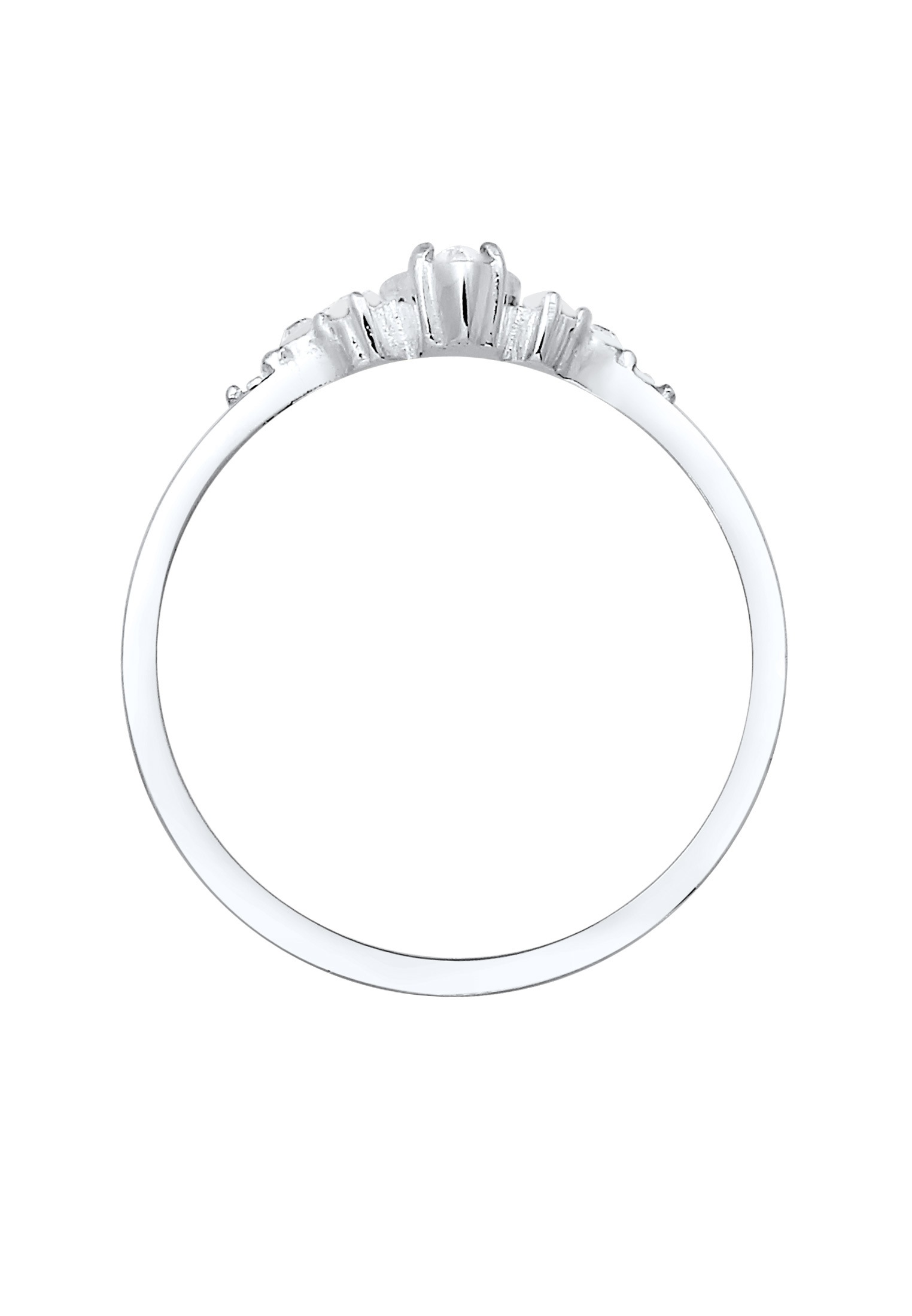 Elli Verlobungsring »Ring Kristalle Marquise Design 925 Silber«