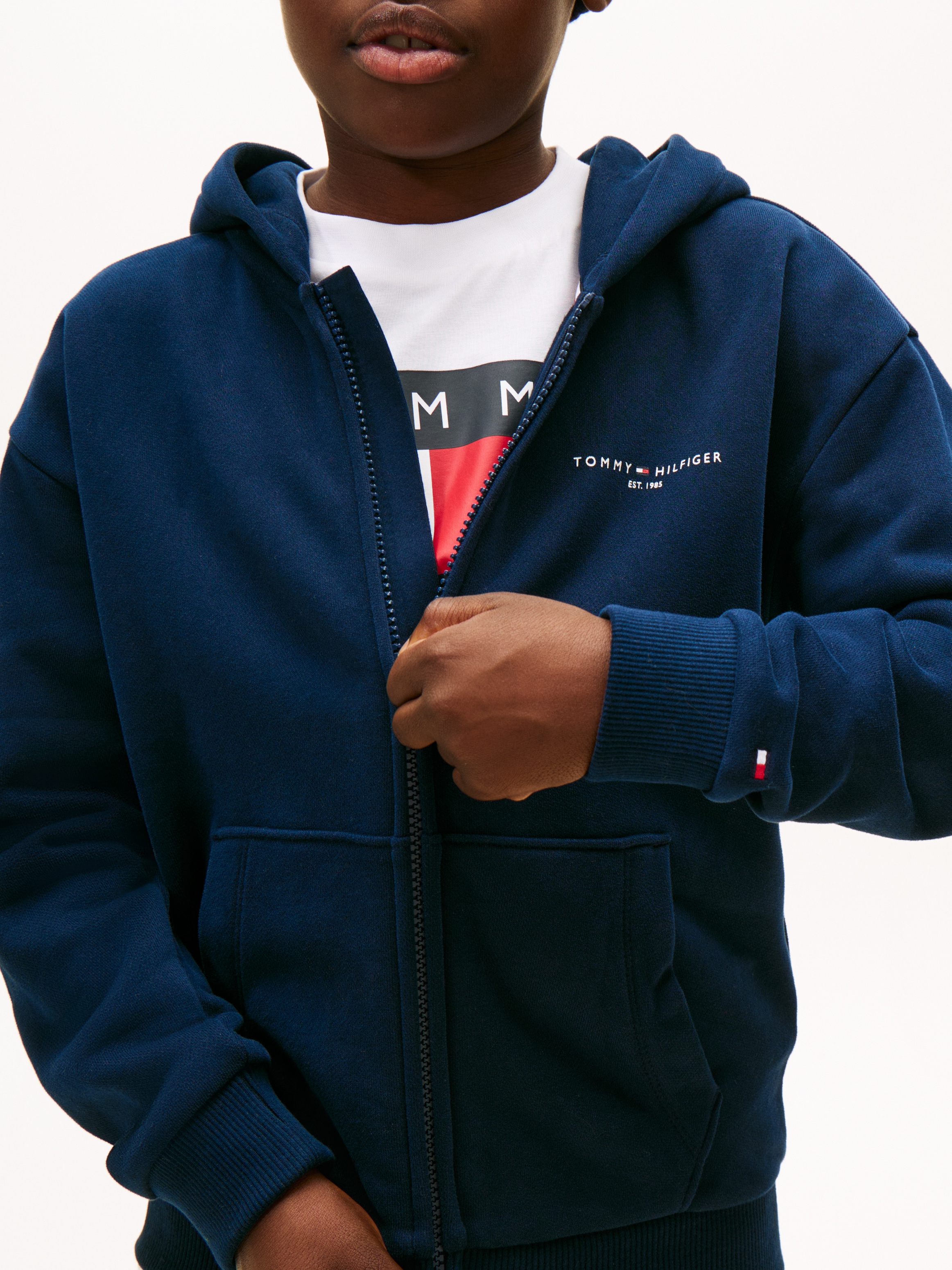 Tommy Hilfiger Sweatjacke Regular fit, für Kinder bis 16 Jahre