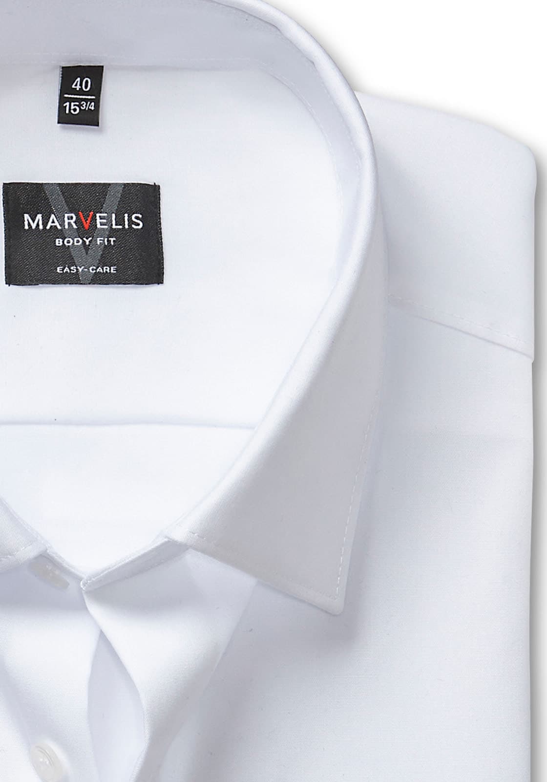 MARVELIS Langarmhemd New York Kentkragen, Businesshemd, körpernah, extra langer Arm