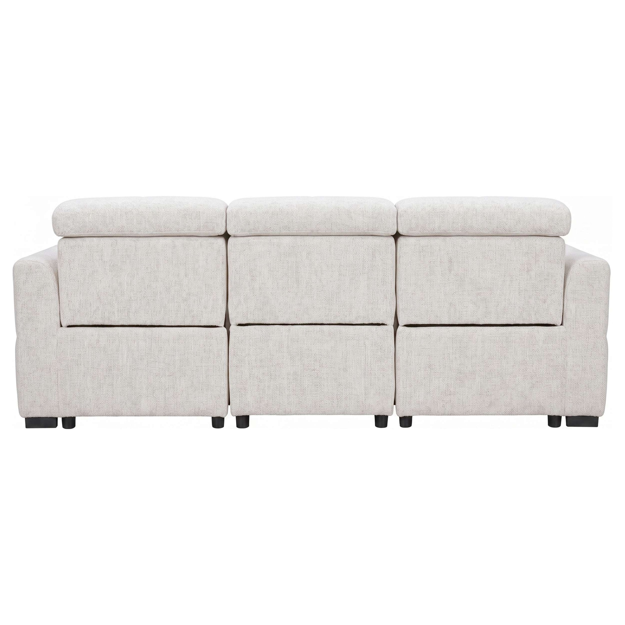 OTTO home 3-Sitzer »CAARLA Webstoff, Sofa, 224 cm, man. o. elektr. Relaxfunktion (USB)« mit USB-A und USB-C bei elektrischer Ausführung, Kopfteilverstellung