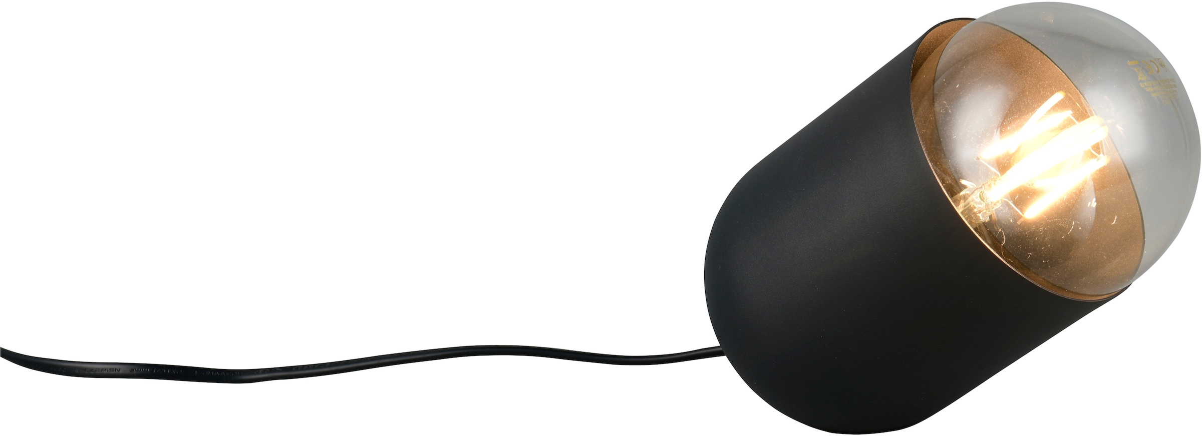 REALITY Leuchten Tischleuchte »NARA, Tischlampe inkl. Leuchtmittel 1x E27 806 Lumen 2700K warmweiß« E27 2 Stk. Warmweiß Tischleuchte mit Schnurschalter und wechselbarem Leuchtmittel (inkl.)