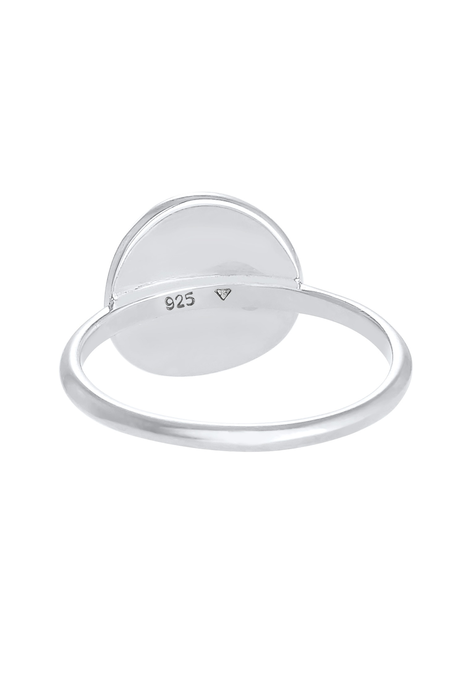 Elli Silberring »Ring Dot Plättchen Gehämmert 925 Silber«
