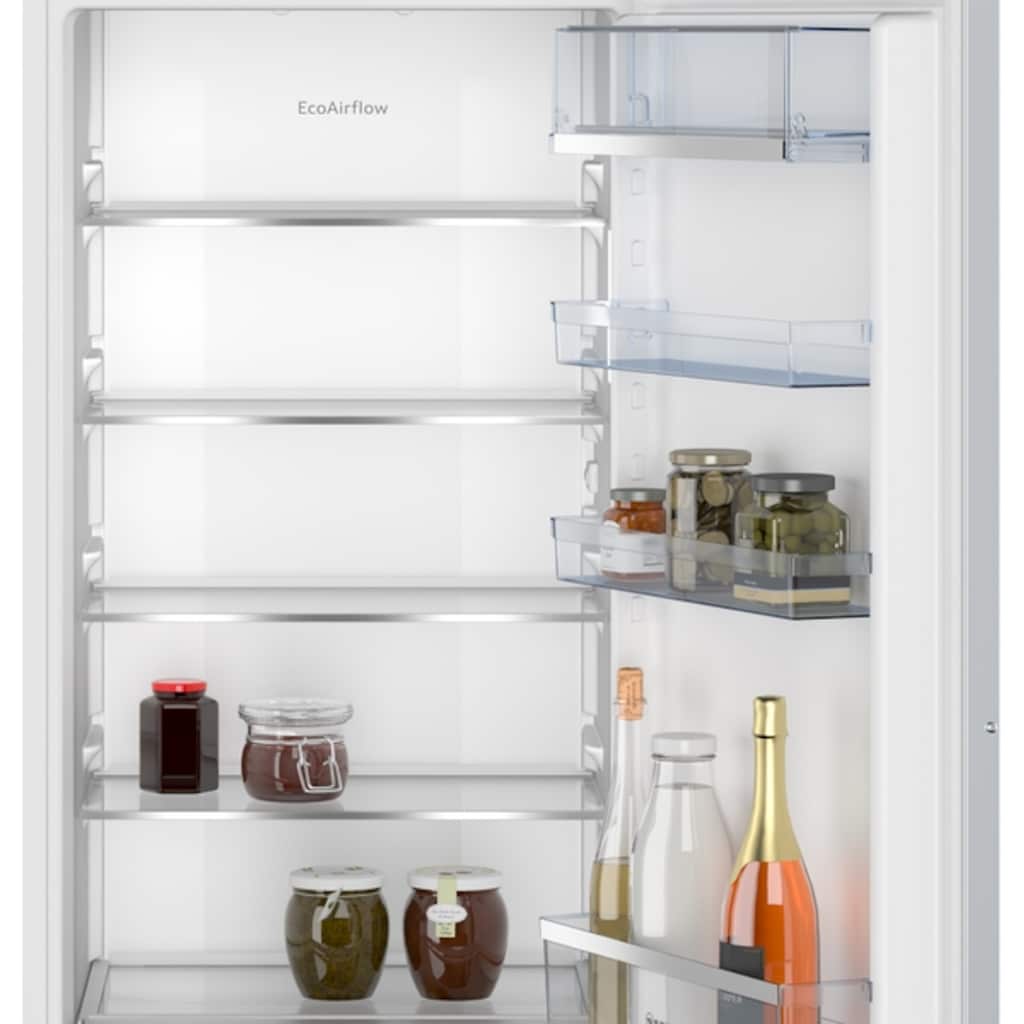 NEFF Einbaukühlschrank »KI1412FE0«, KI1412FE0, 122,5 cm hoch, 56 cm breit, Fresh Safe: Schublade für flexible Lagerung von Obst & Gemüse