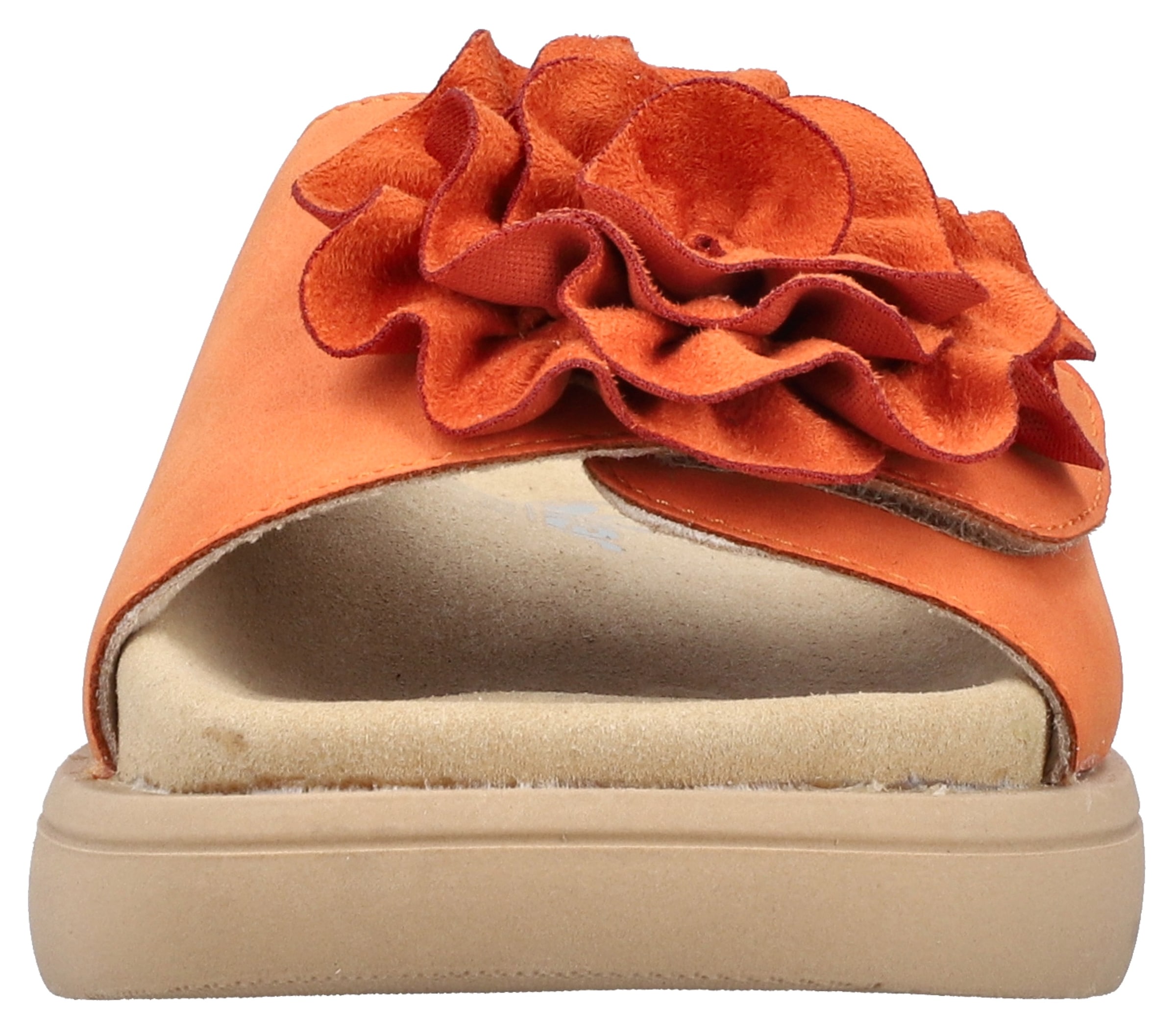 Rieker Pantolette, Sommerschuh, Hausschuh, Strandschuh mit bequemem Fußbett
