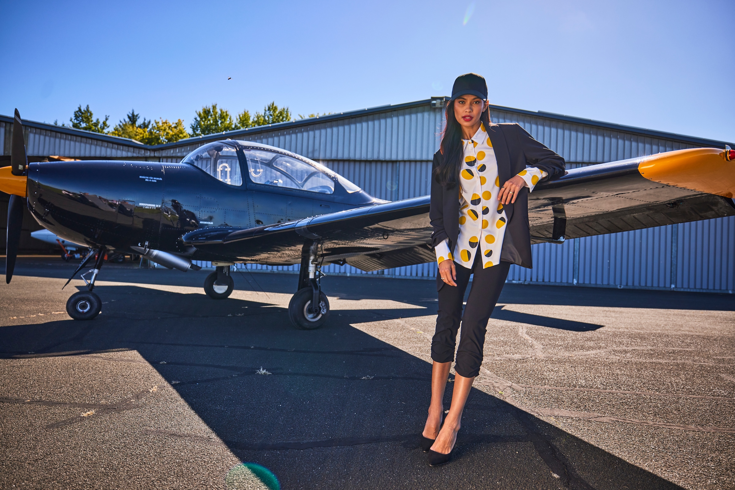 Aniston SELECTED Schlupfhose  seitliche Raffung an den Beinen - NEUE KOLLEKTION