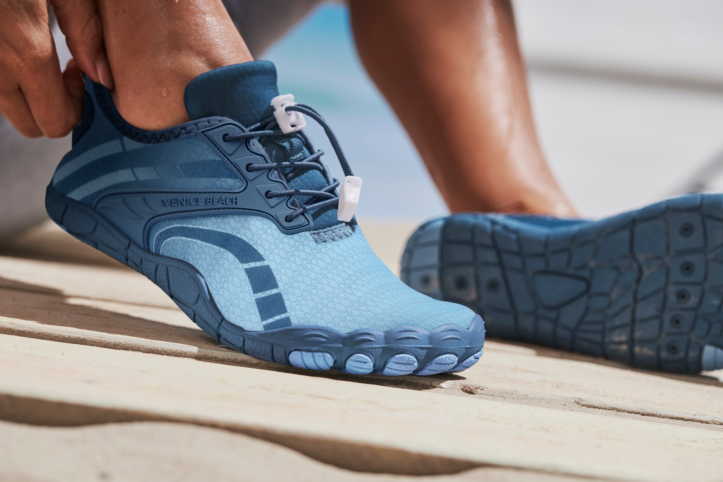 Venice Beach Aquaschuh, mit Kordelzug, Badeschuh, Slipper, Wasserschuh, Unisex VEGAN