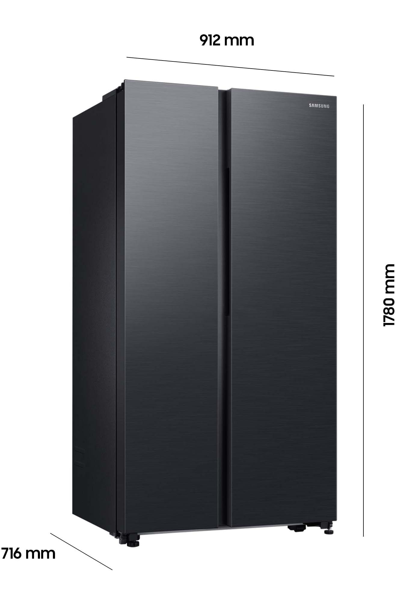 Samsung Side-by-Side RS5000 »RS62DG5003B1«, SpaceMaxᵀᴹ - Viel Platz für deine Vorräte