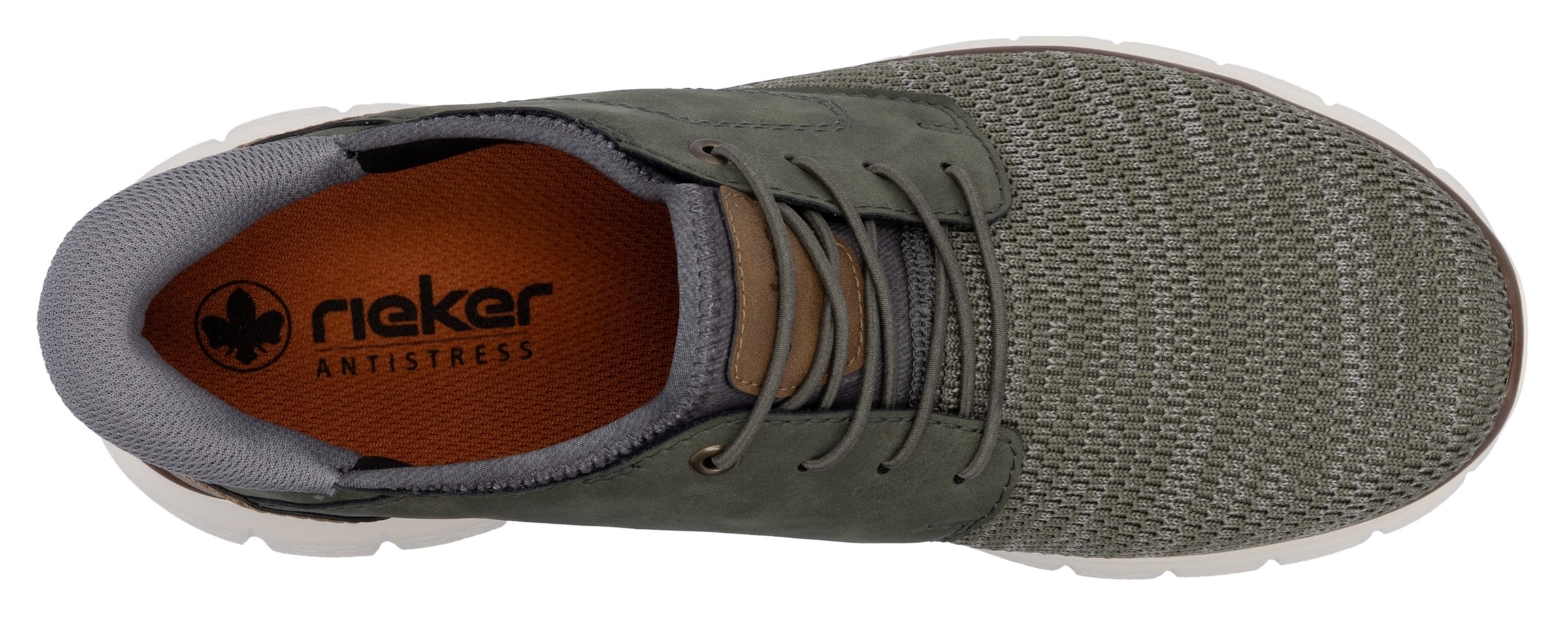 Rieker Slip-On Sneaker, Freizeitschuh, Halbschuh, Schlupfschuh, gepolsterter Fersenabschluss