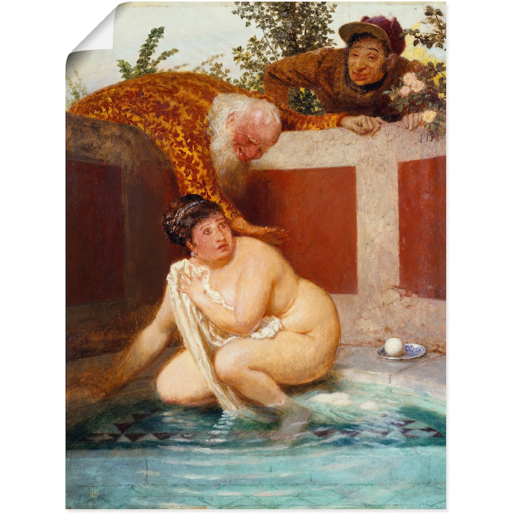 Artland Wandbild »Susanna im Bade. 1888«, Frau, (1 St.), als Leinwandbild, Poster in verschied. Größen