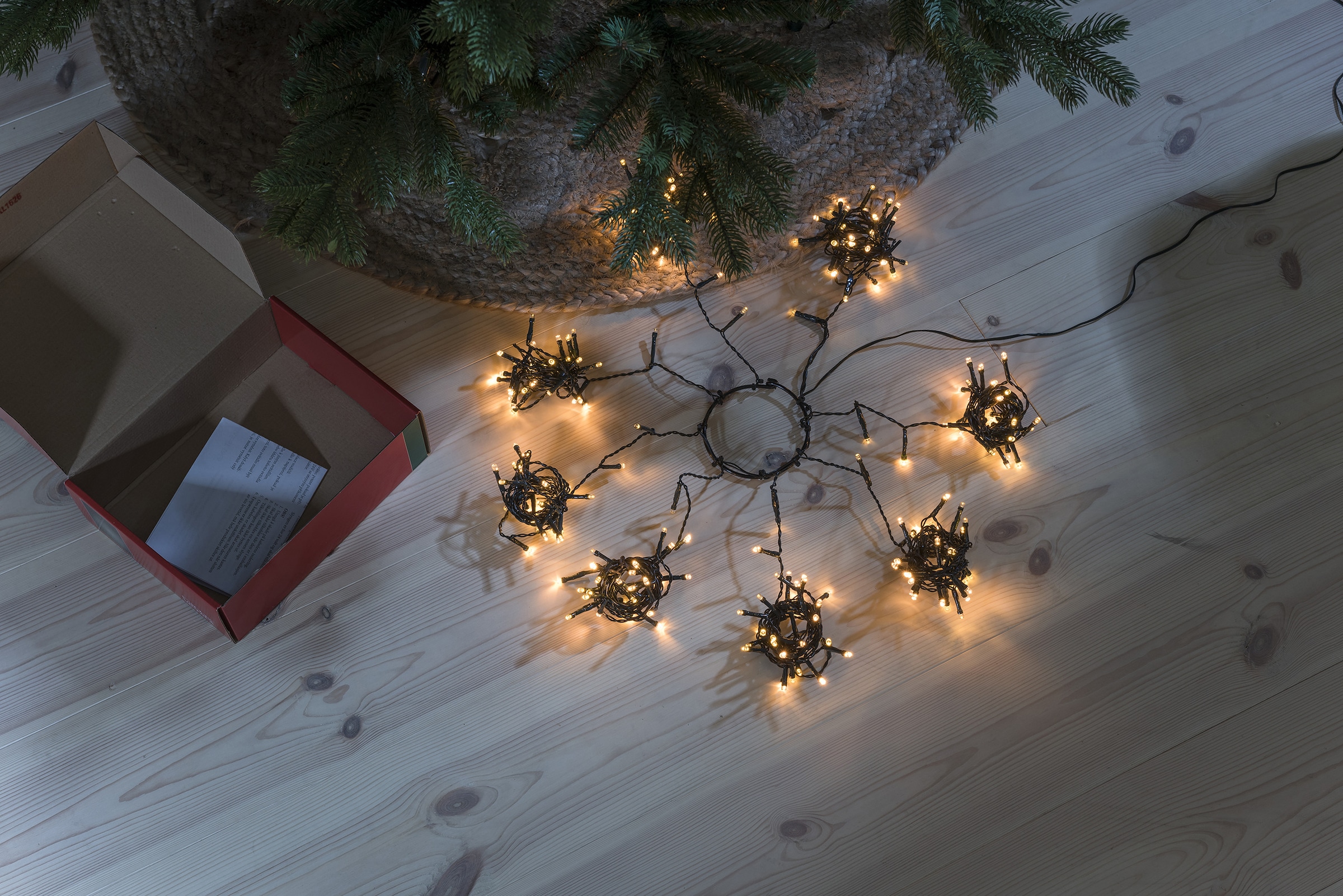 KONSTSMIDE LED-Baummantel »Weihnachtsdeko, online bequem Stränge à 30 Christbaumschmuck«, Lichterkette mit LED kaufen Ring, Dioden, 8 vormontiert