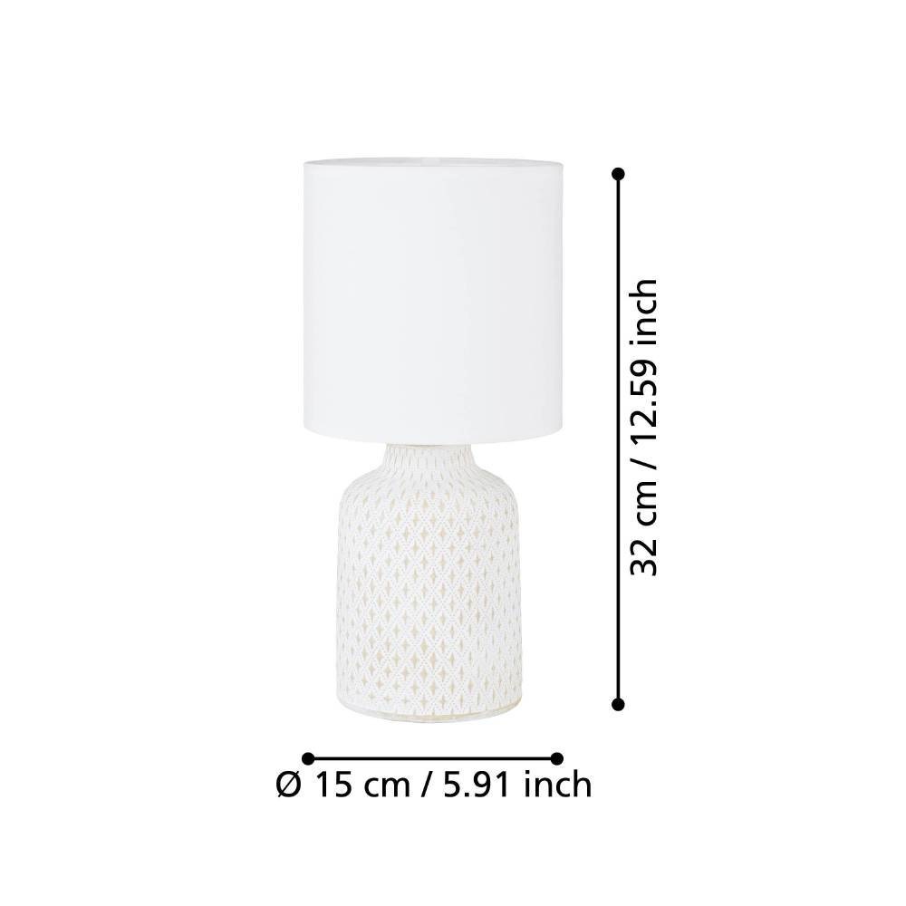 EGLO Tischleuchte »BELLARIVA«, 1 flammig, Leuchtmittel E14 | ohne Leuchtmittel, H 32 cm, Tischlampe, Nachttischleuchte
