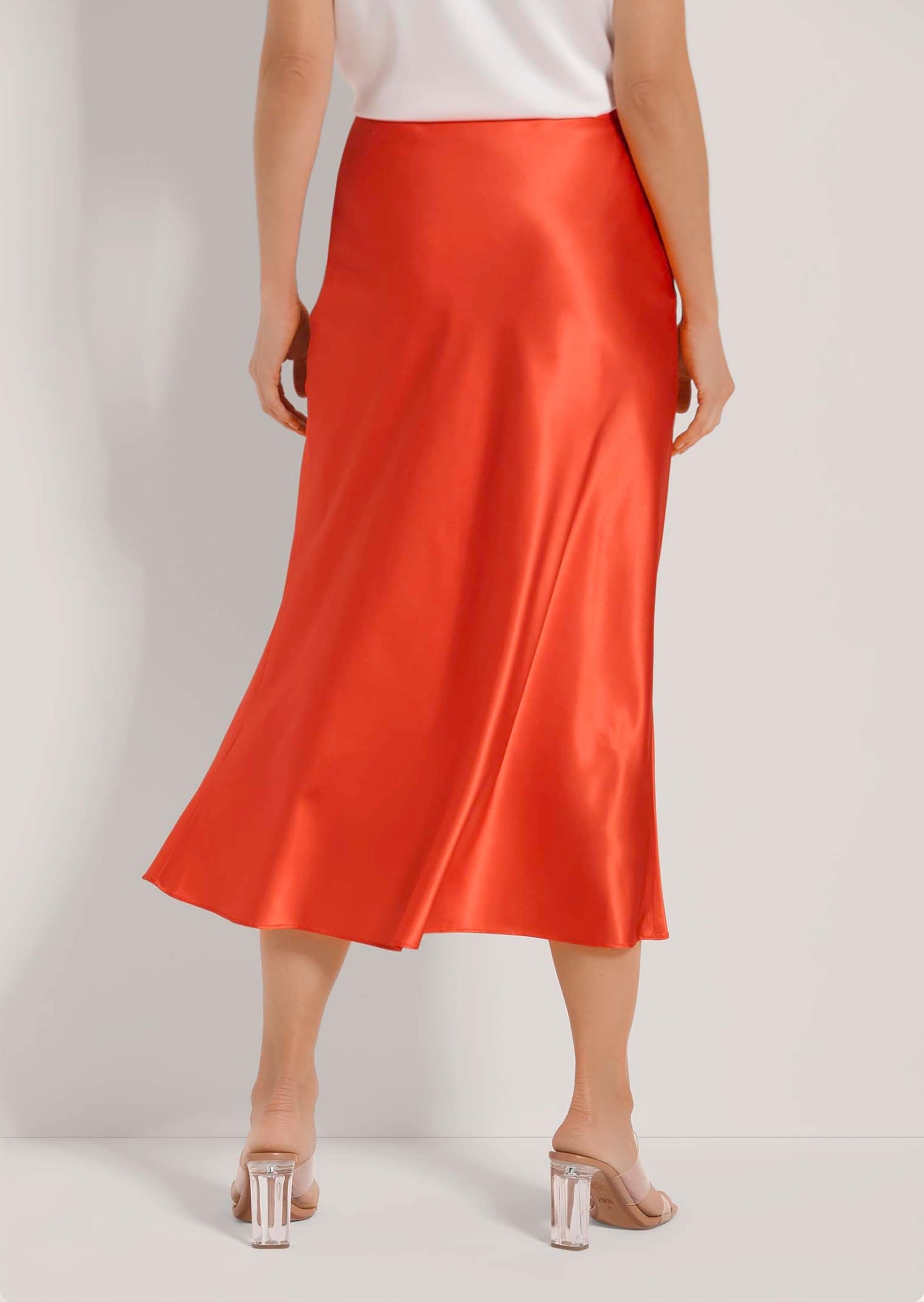 MADELEINE Midirock »Midirock Midi Satinrock für elegante Anlässe«