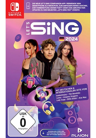 Spielesoftware »Let's Sing 2024 German Version«, Nintendo Switch