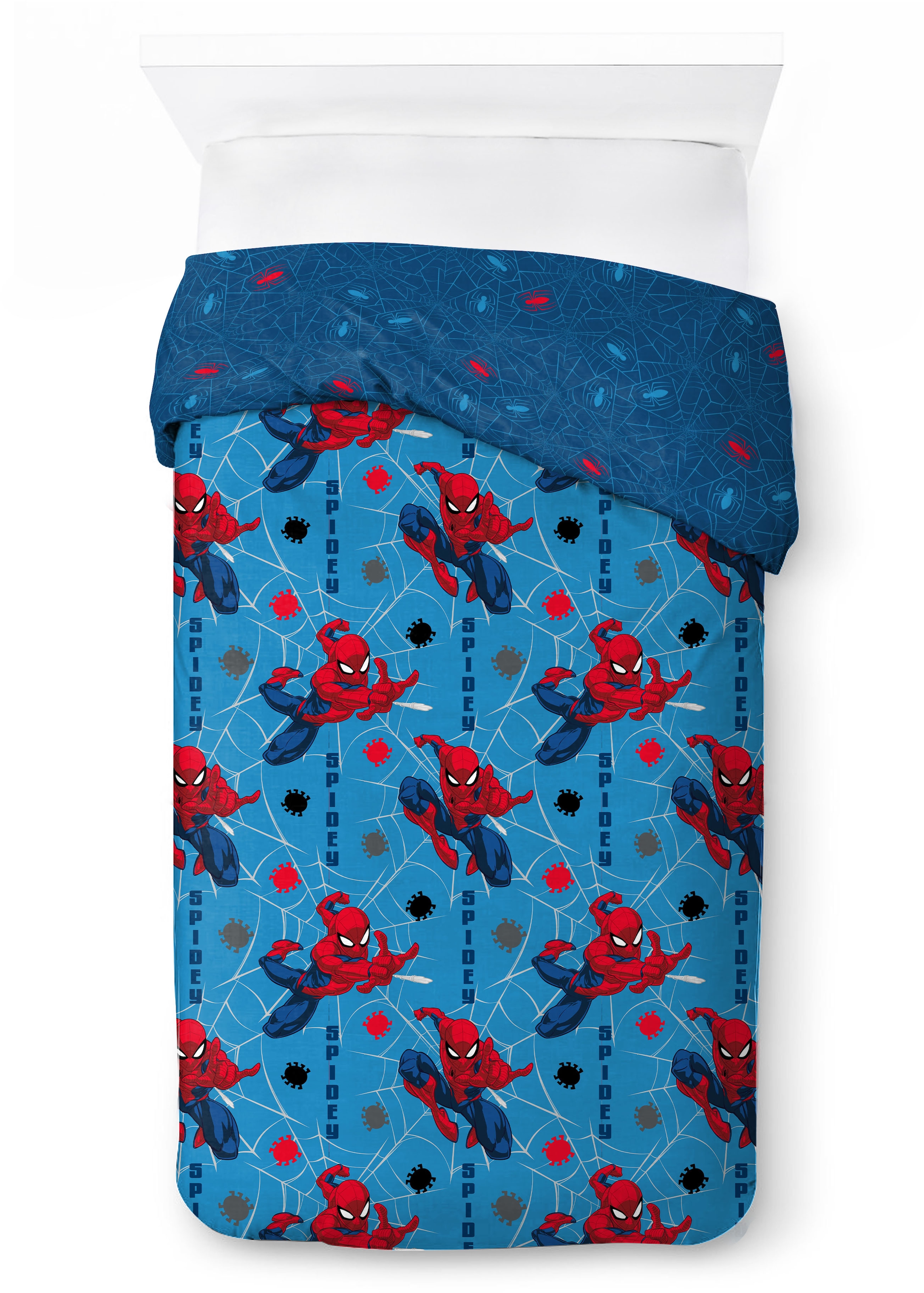 MARVEL Kinderbettwäsche »Marvel Spiderman Bettbezug-Set 135x200 cm + Kissenbezug 80x80 cm« 2 tlg. 100 % Baumwolle, maschinenwaschbar, wendbar