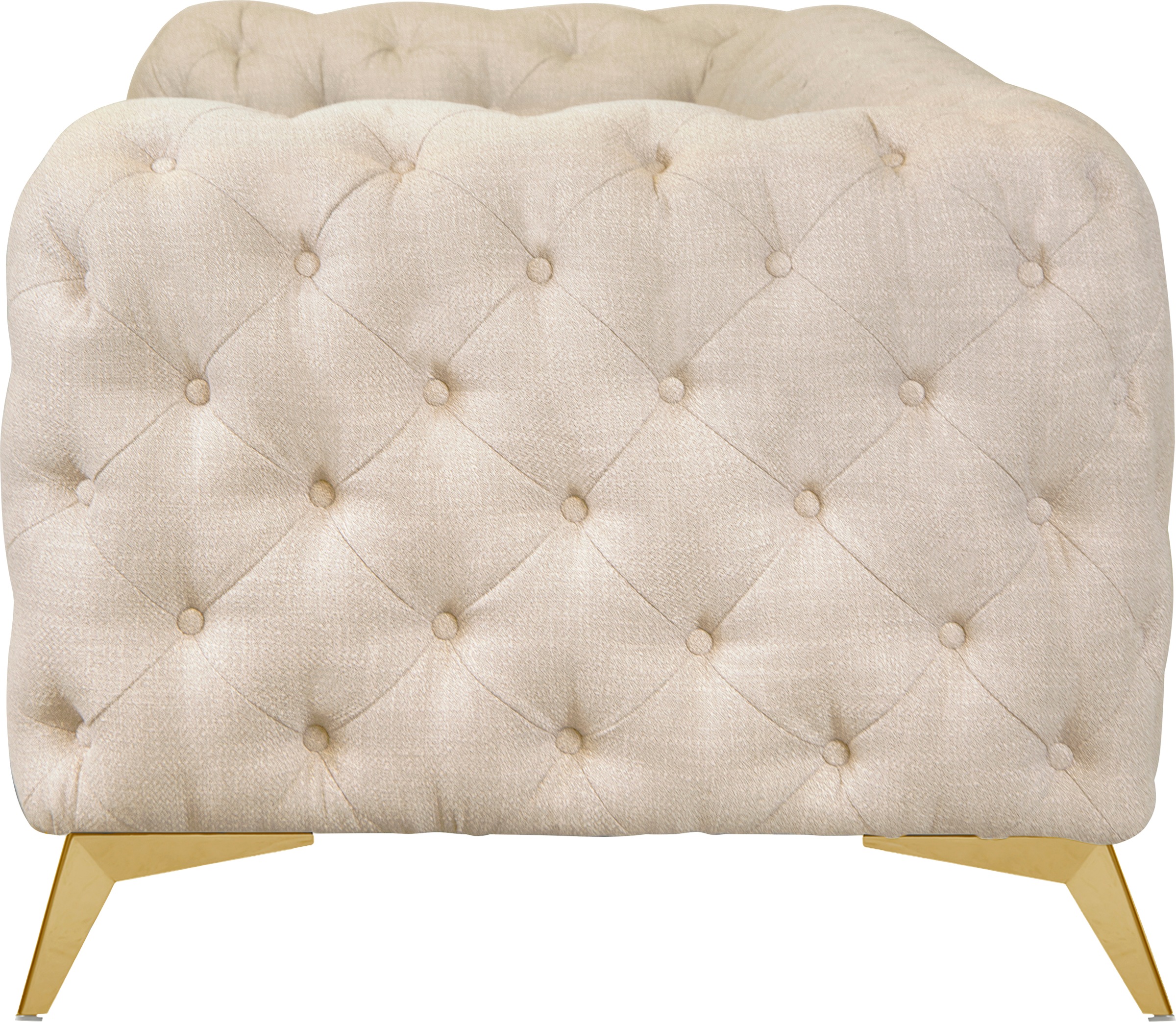 Leonique Chesterfield-Sofa »Glynis«, aufwändige Knopfheftung, moderne Chesterfield Optik, Fußfarbe wählbar