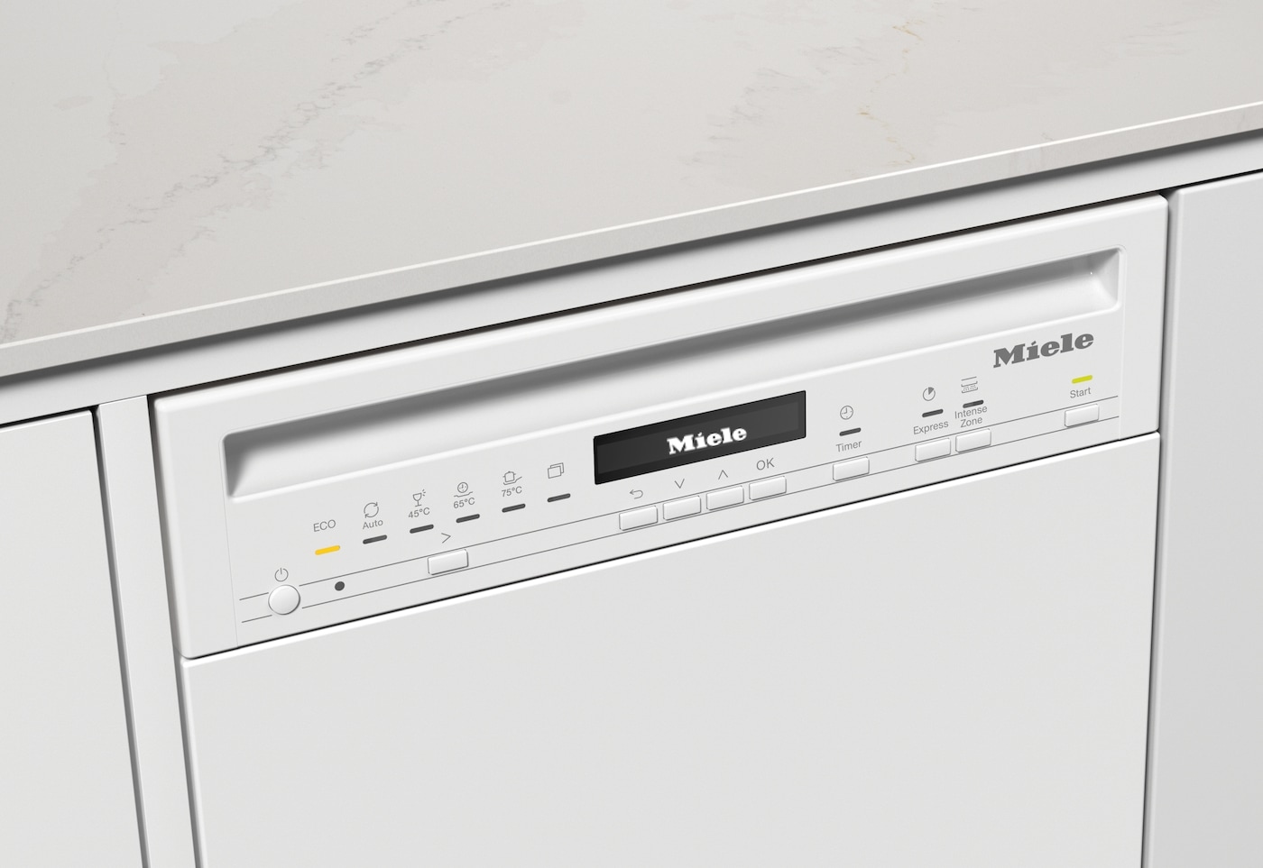 Miele teilintegrierbarer Geschirrspüler G 5740 »SCi SL«, 9 Maßgedecke, Brillantweiß