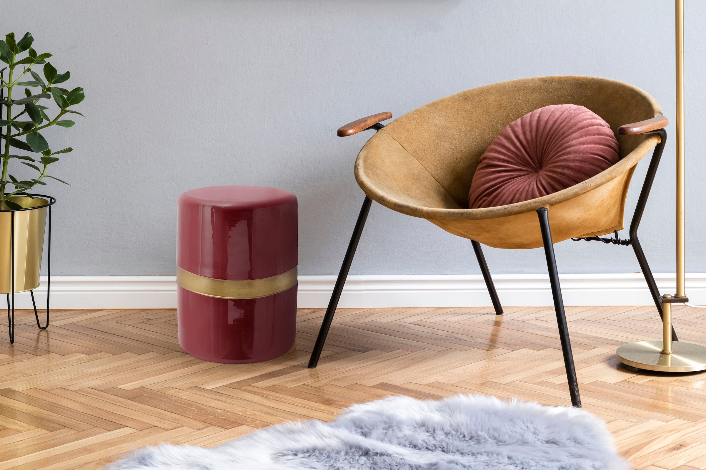 Kayoom Beistelltisch »Art Deco 475, Abstelltisch aus Metall,funktional und stabil« 1 Stk. tlg. Dekorativ, glanzvolle Lackierung, stilvolles Design