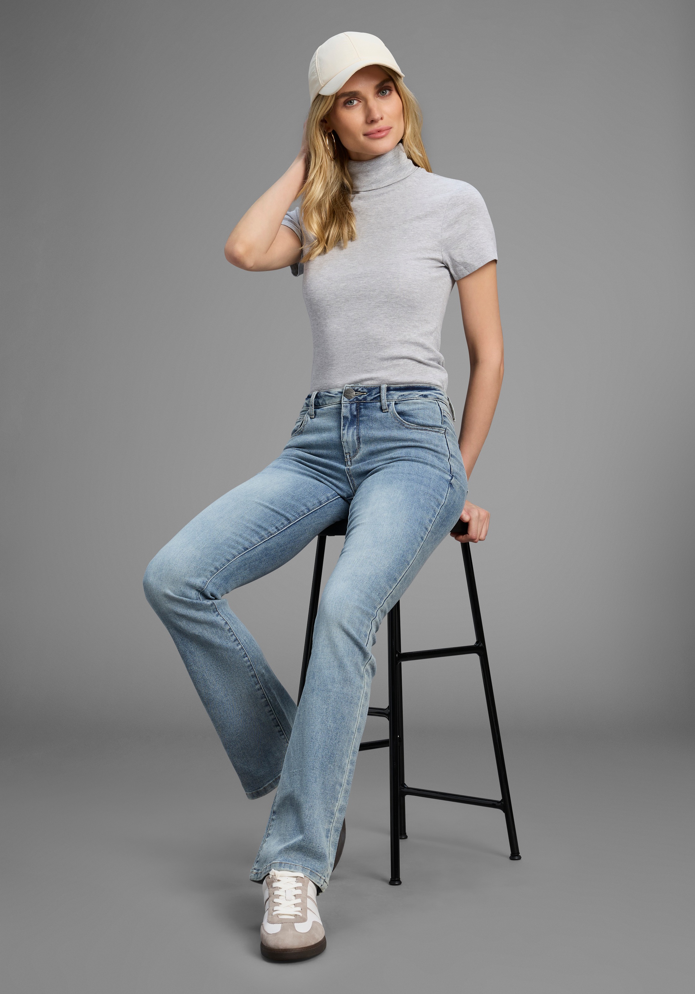 Flashlights Rollkragenshirt Packung, 2er-Pack, 2 Stk. eng geschnitten,  aus elastischem Material,  im 2er-Pack