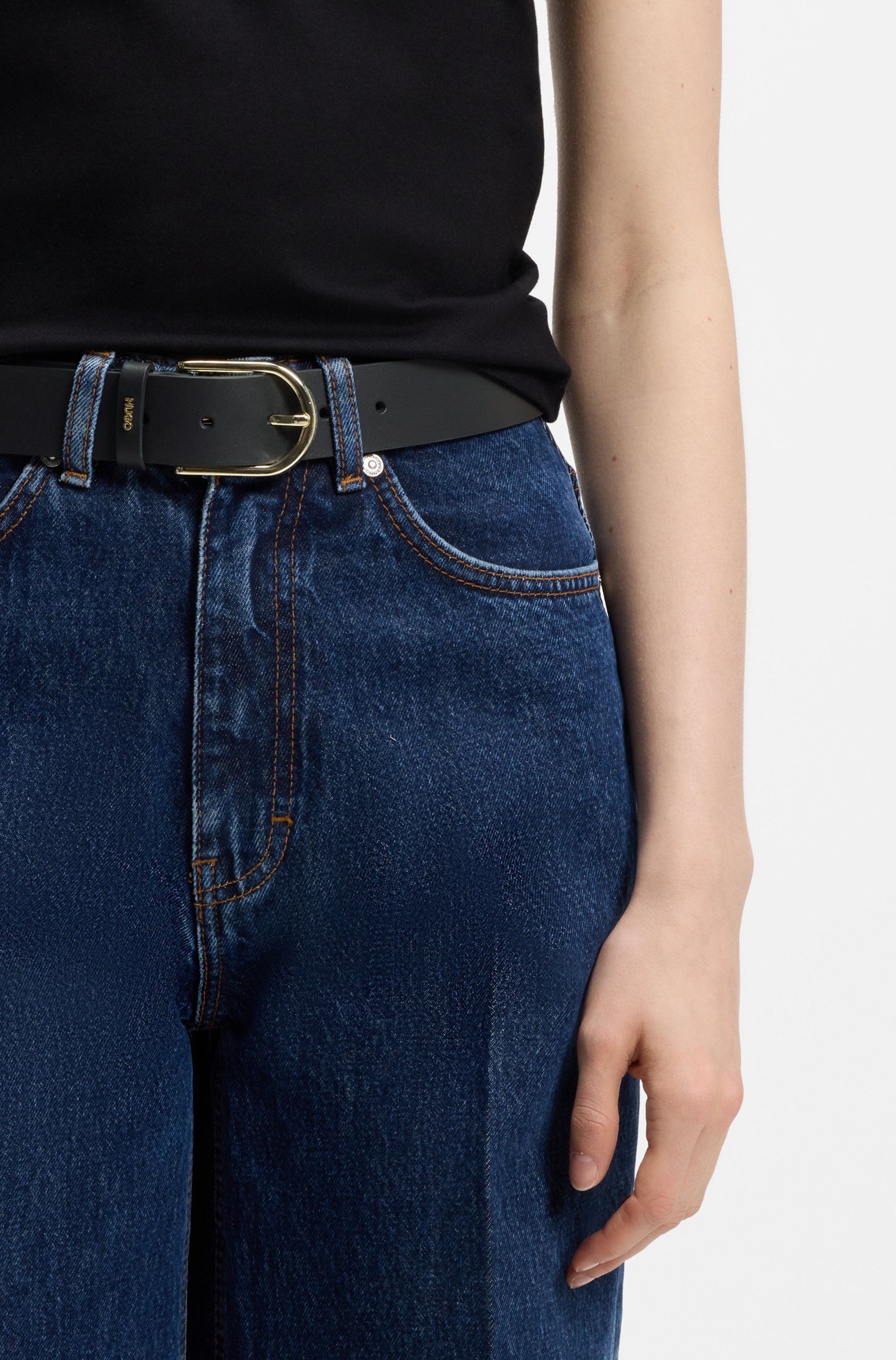 HUGO Ledergürtel »Zoey-G Sz35« mit Dornschließe