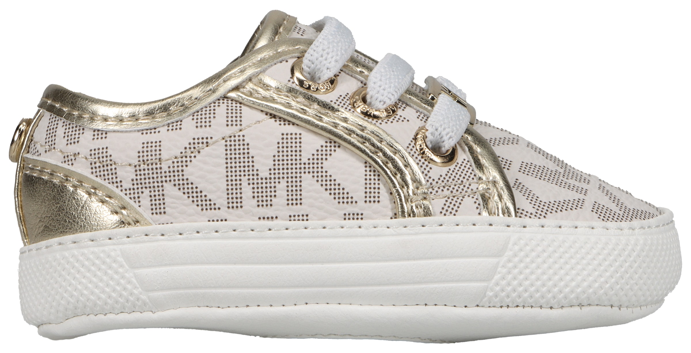 MICHAEL KORS KIDS Sneaker »BABY BRITTANIA«, Babyschuh, Schlupfschuh mit Marken Monogramm auf der weichen Laufsohle