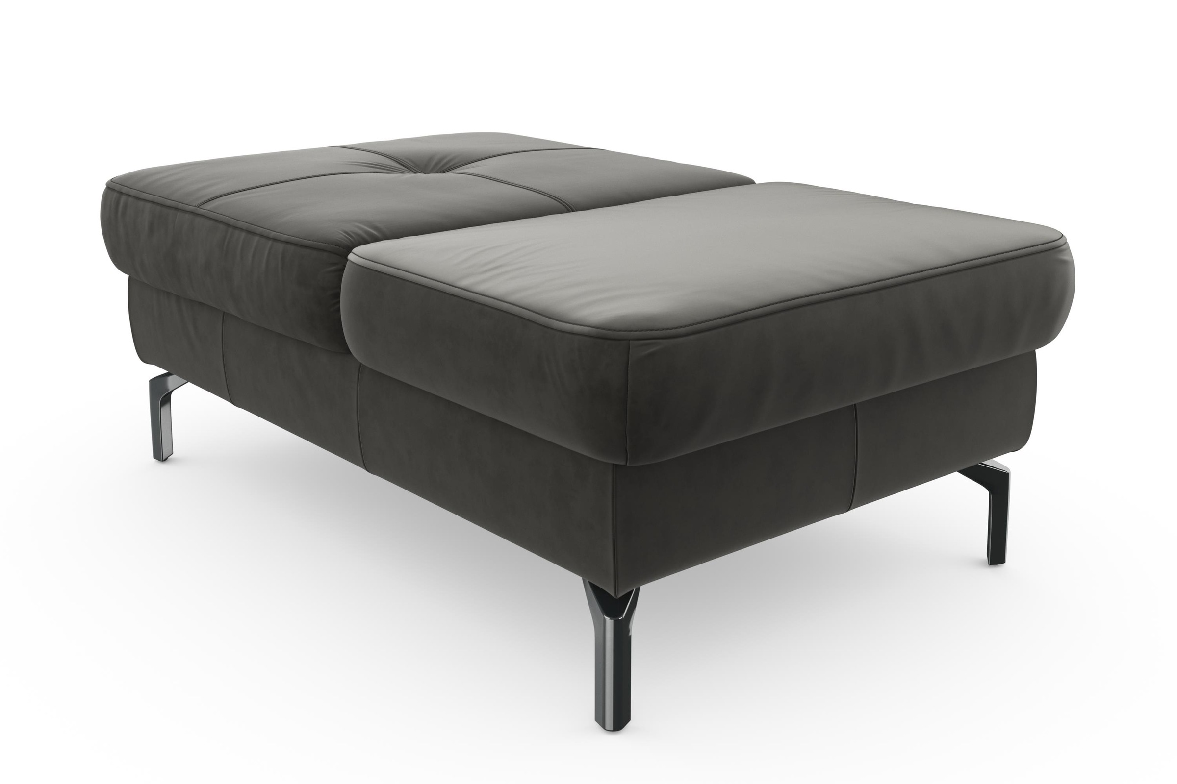 sit&more Hocker »Bendigo«, mit Klappfunktion, Bodenfreiheit 15 cm, wahlweise in 2 Fußfarben
