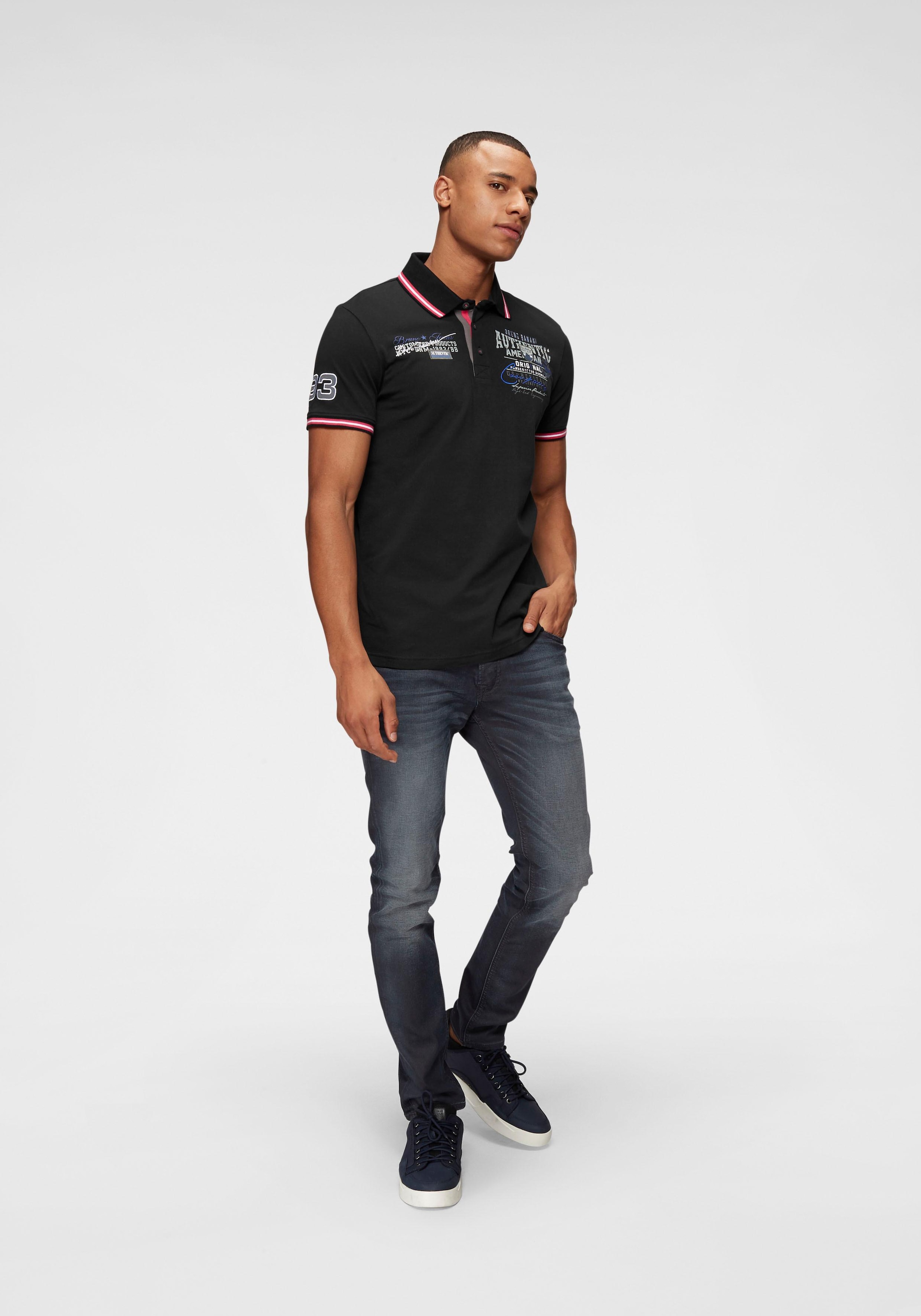 Bruno Banani Poloshirt, Kurzarm, körpernahe Passform, aus Baumwollmischung