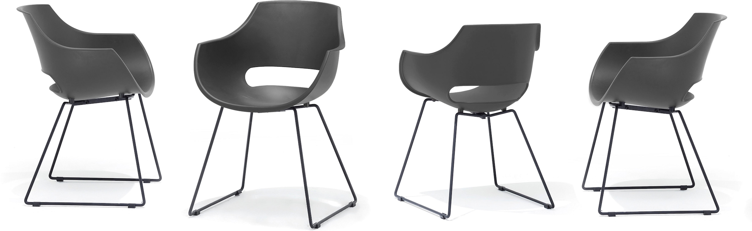 MCA furniture Schalenstuhl »Rockville«, (Set), 4 St., Stuhl belastbar bis  120 Kg bequem kaufen