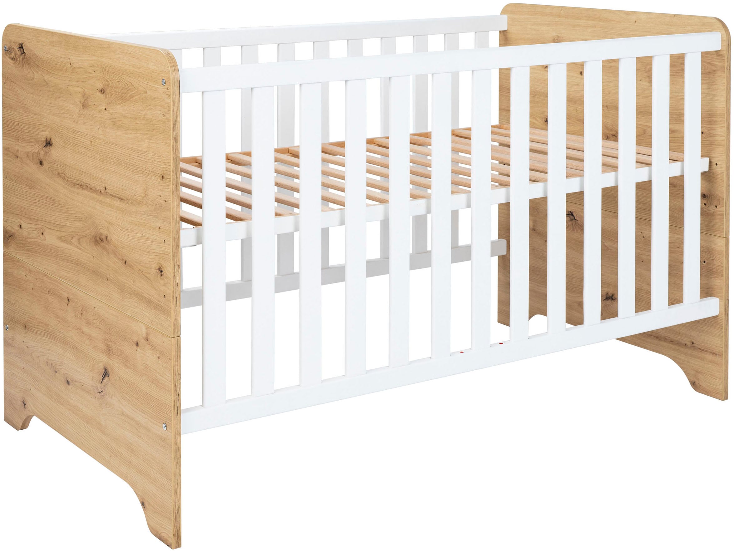 arthur berndt Babymöbel-Set »Babyzimmer Set »Marlon« 2-teilig«, (Spar-Set, 2 tlg., Kinderbett und Wickelkommode)