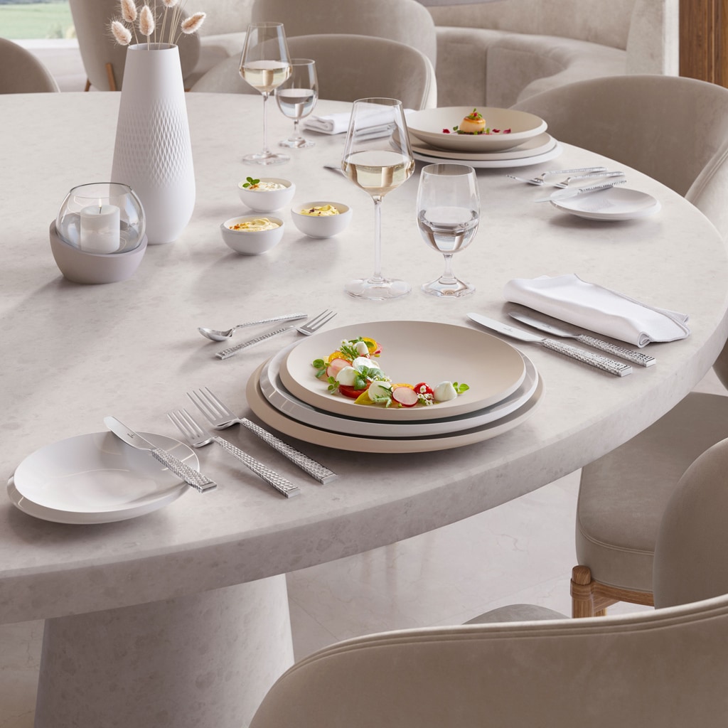 Villeroy & Boch Frühstücksteller »Frühstücksteller NewMoon ø 24 cm 6er Set beige«