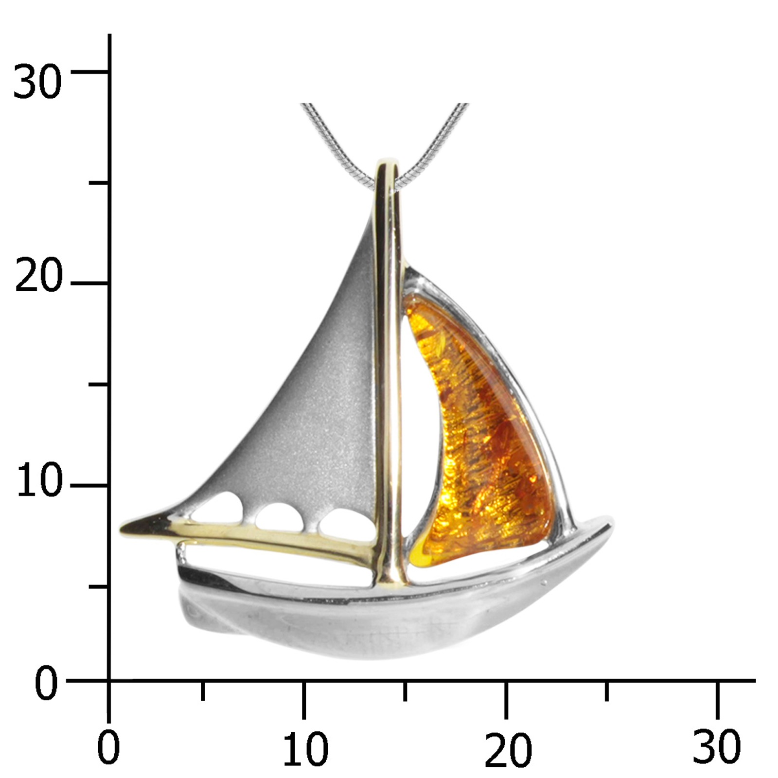 OSTSEE-SCHMUCK Kette mit Anhänger »Ostsee-Schmuck Kette mit Anhänger Schiff«