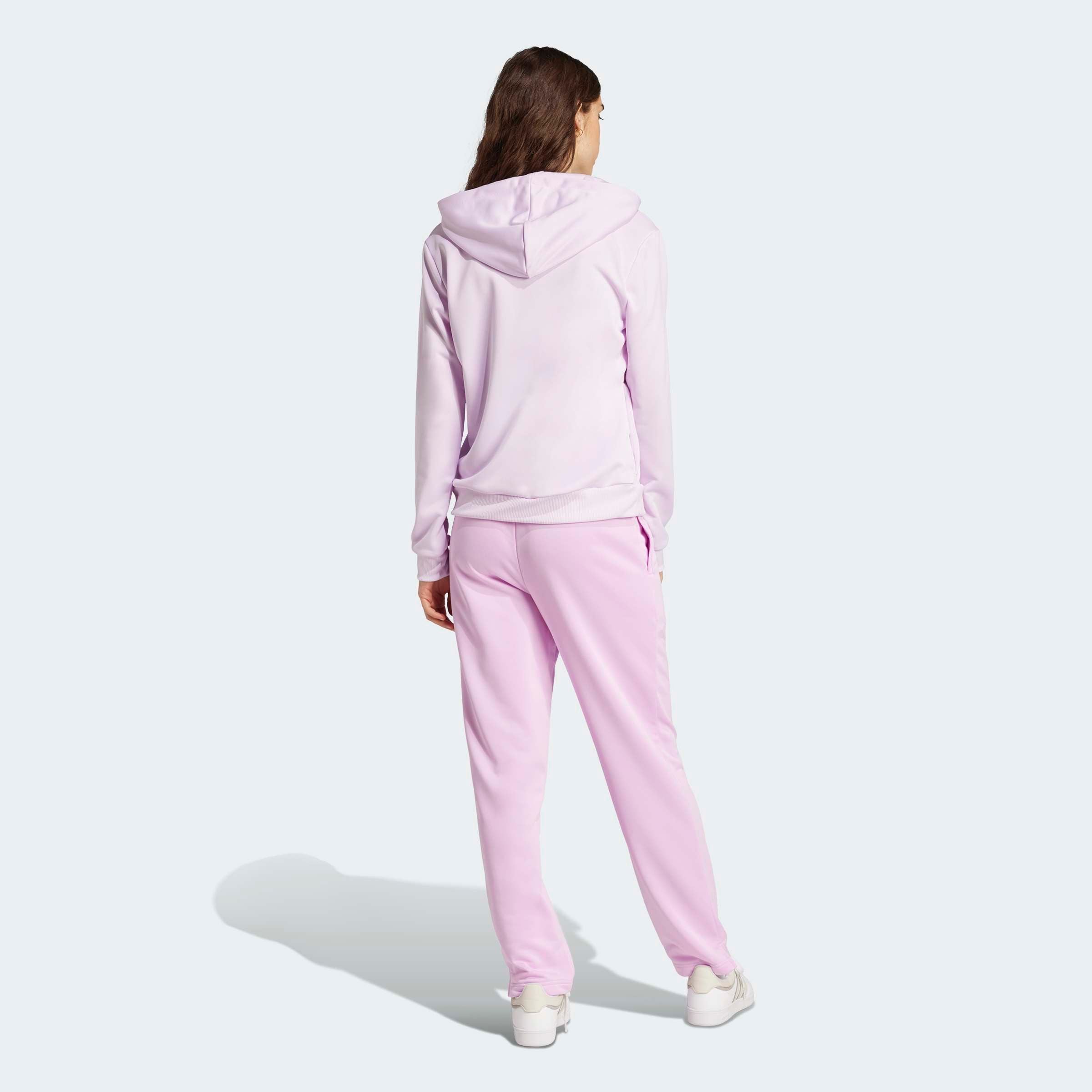 adidas Sportswear Trainingsanzug »W LINEAR TS« 2 Stk. tlg. Trainingsjacke mit Kapuze, Tracksuit