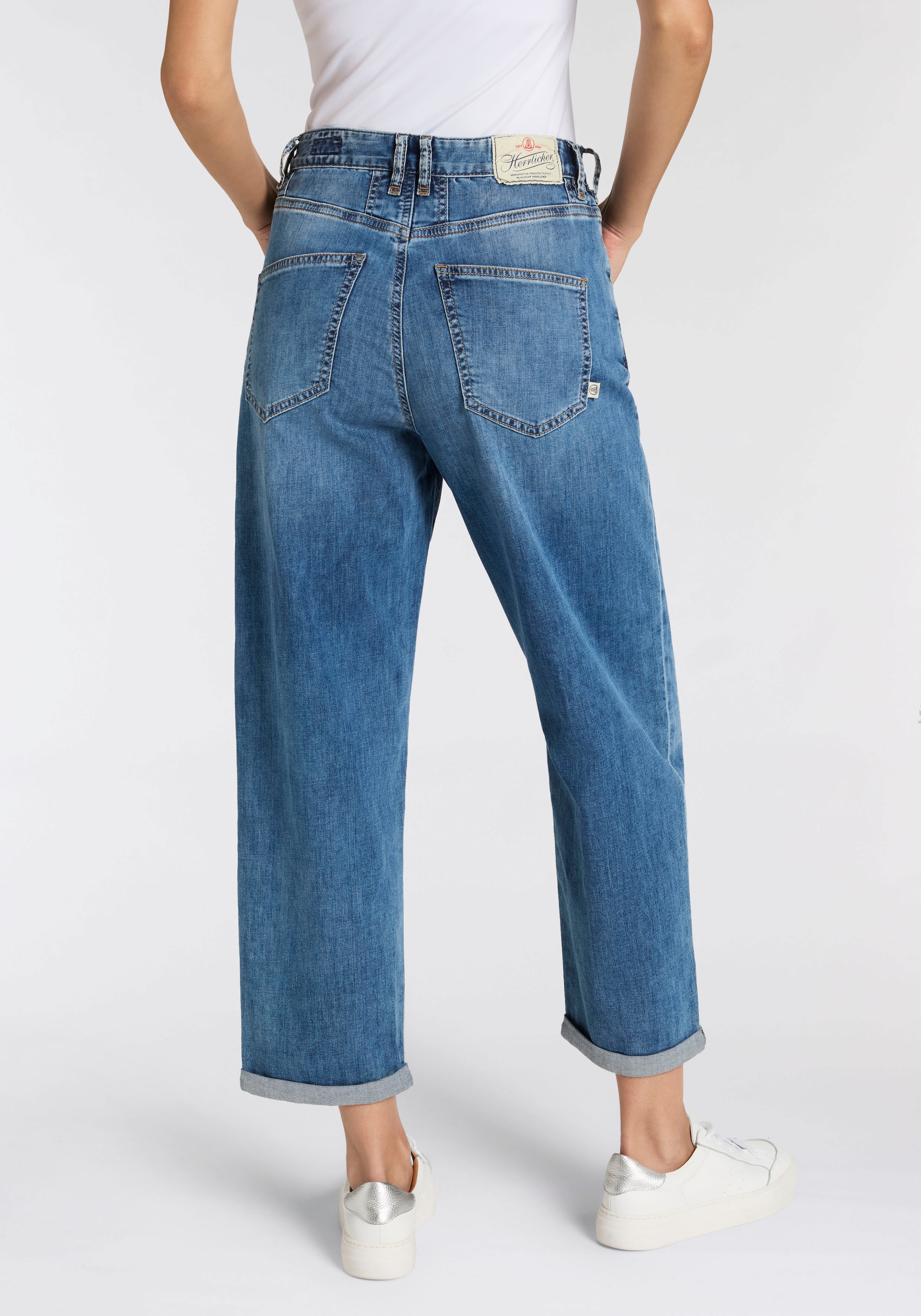 Herrlicher Straight-Jeans »Brooke Denim Light« krempelbar