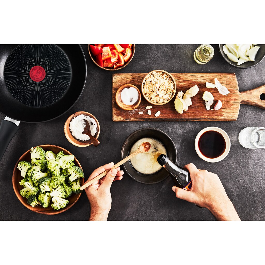 Tefal Wok »Ultimate On + Ice Force«, Set: Wokpfanne und Santokumesser